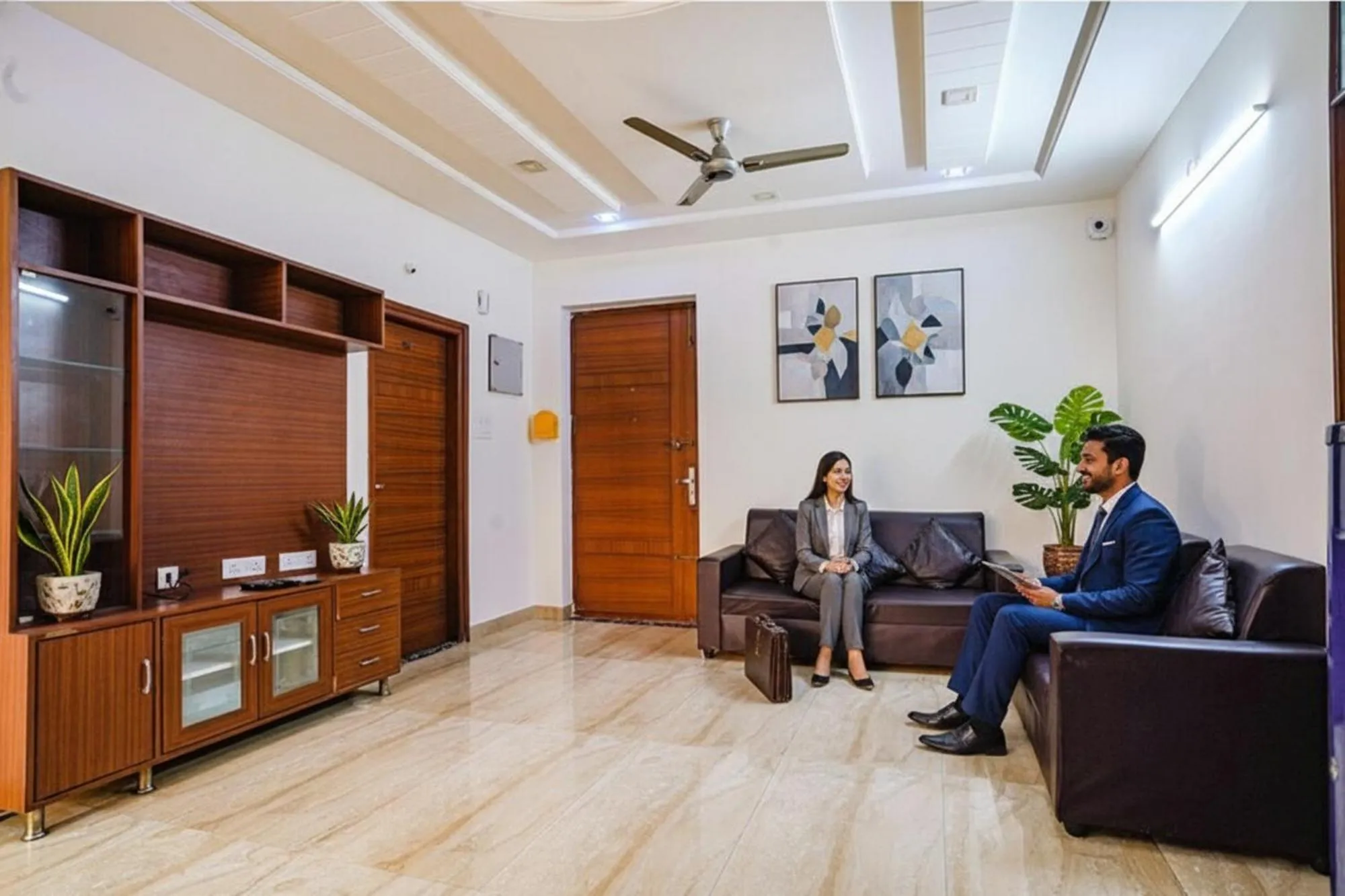 Seating area in FabHotel Q Suites - Nr Kavuri Hills, Madhapur