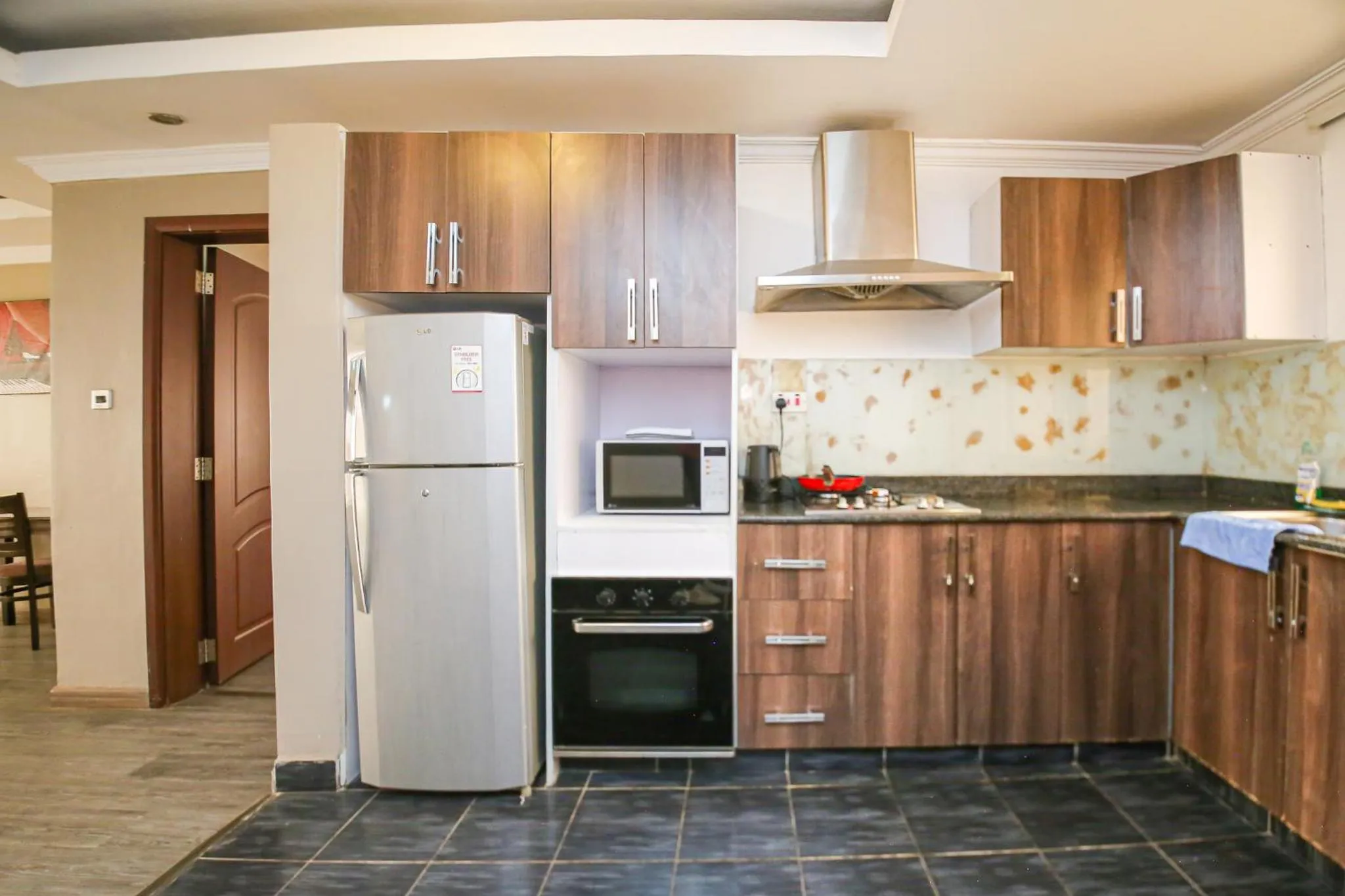 Kitchen or kitchenette in Eldon Apartments & Suites