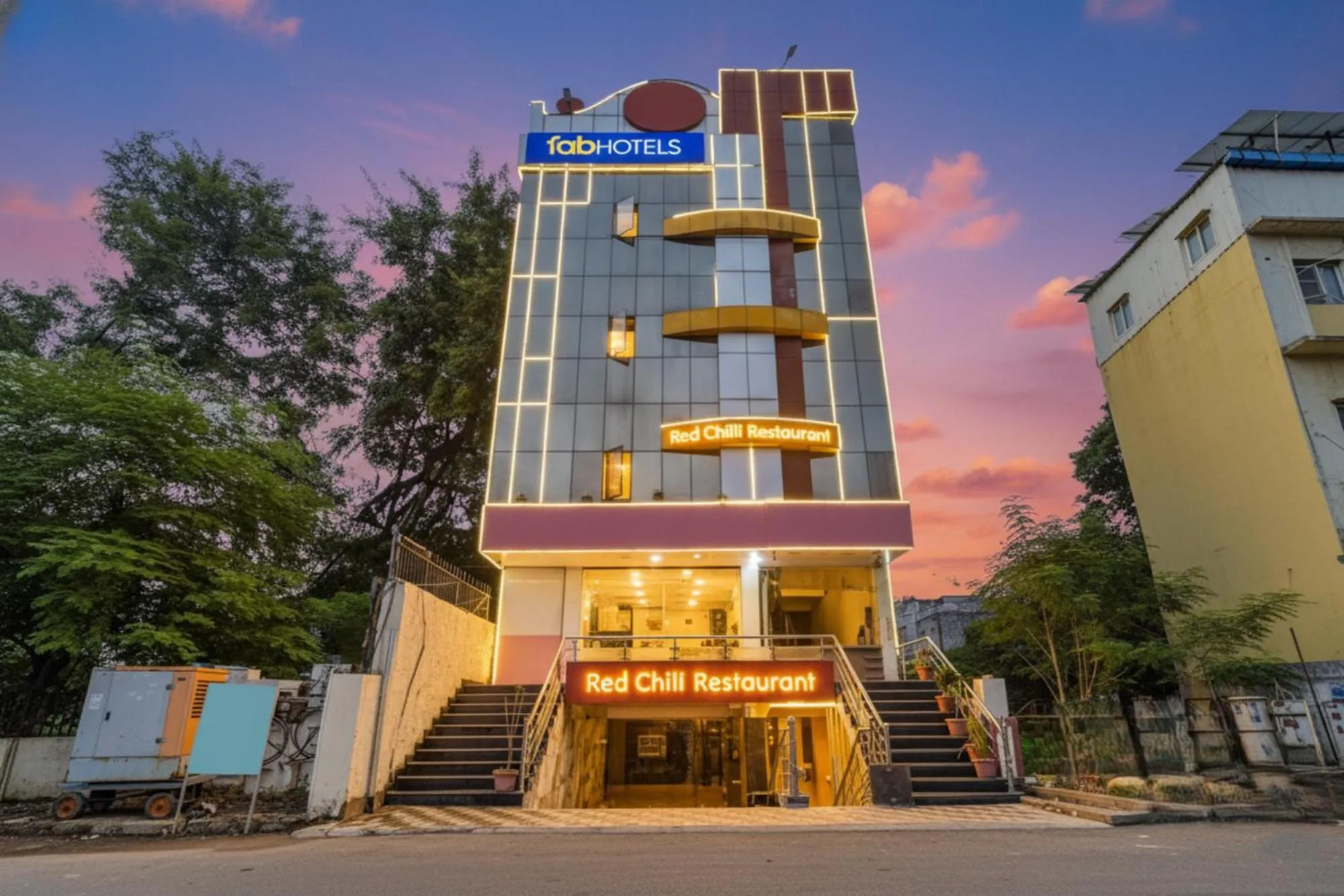 Facade/entrance in FabHotel Shri Shyam Palace