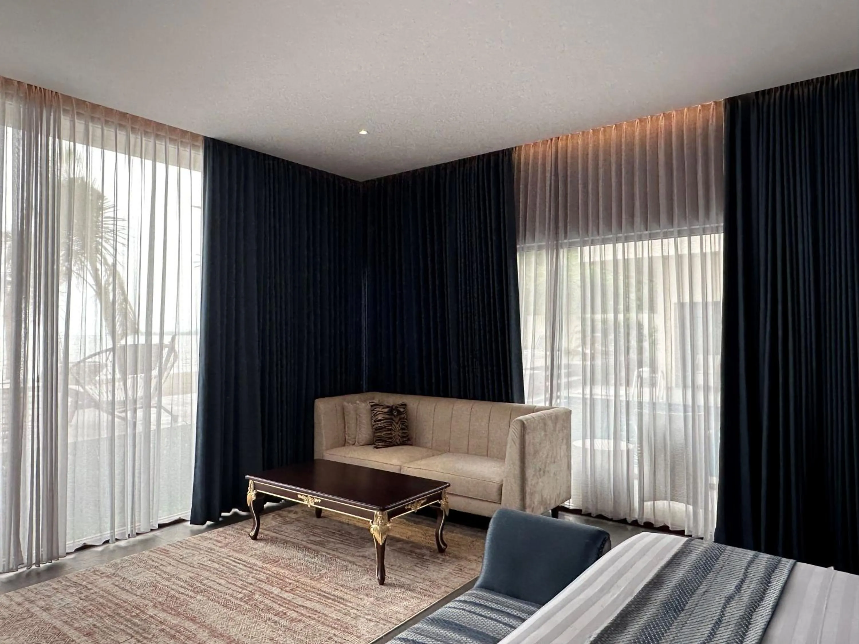 Bed in Tabebuya Resto & Resort