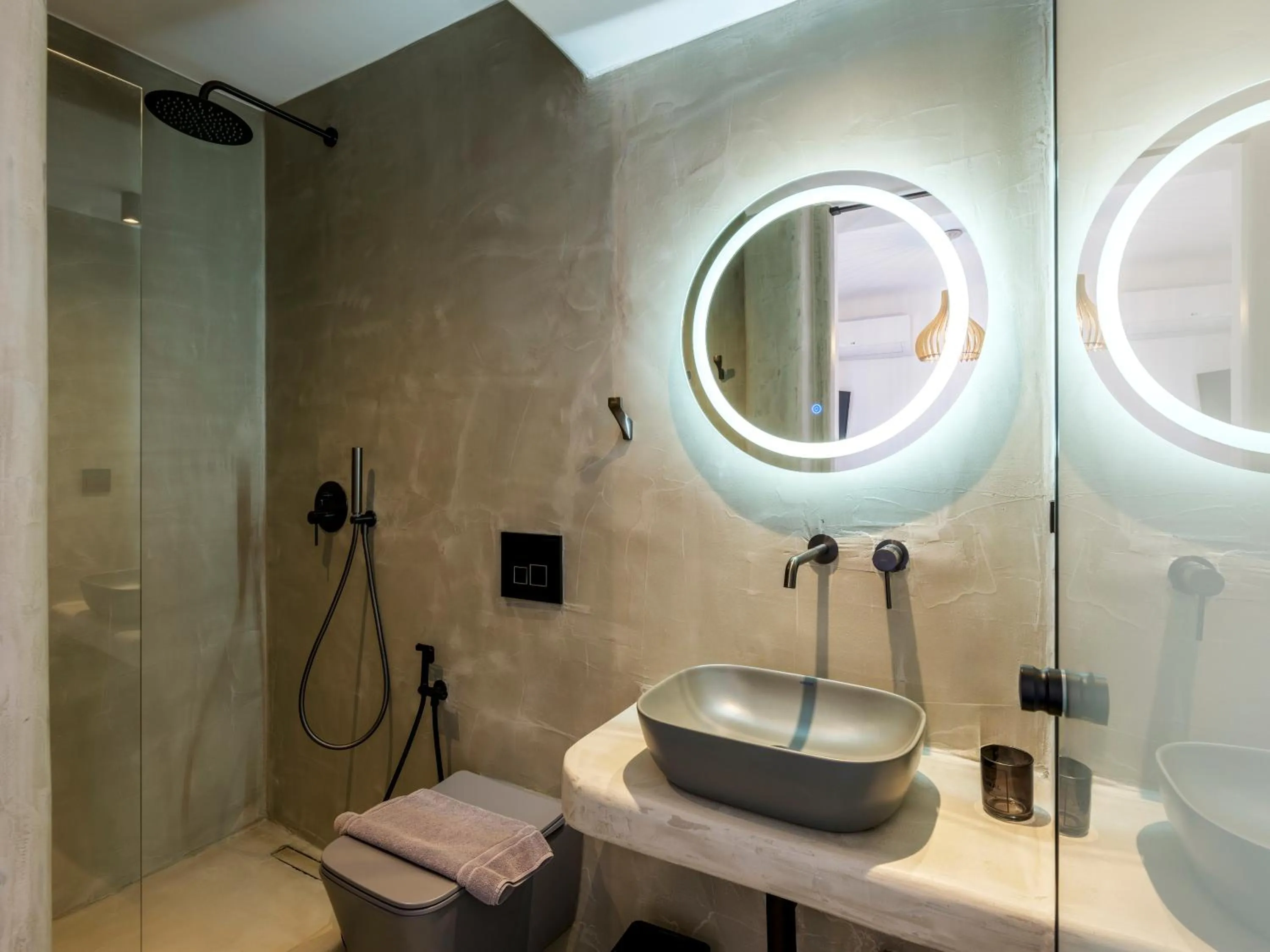 Shower in Mykonos Residence Villas & Suites Merchia beach