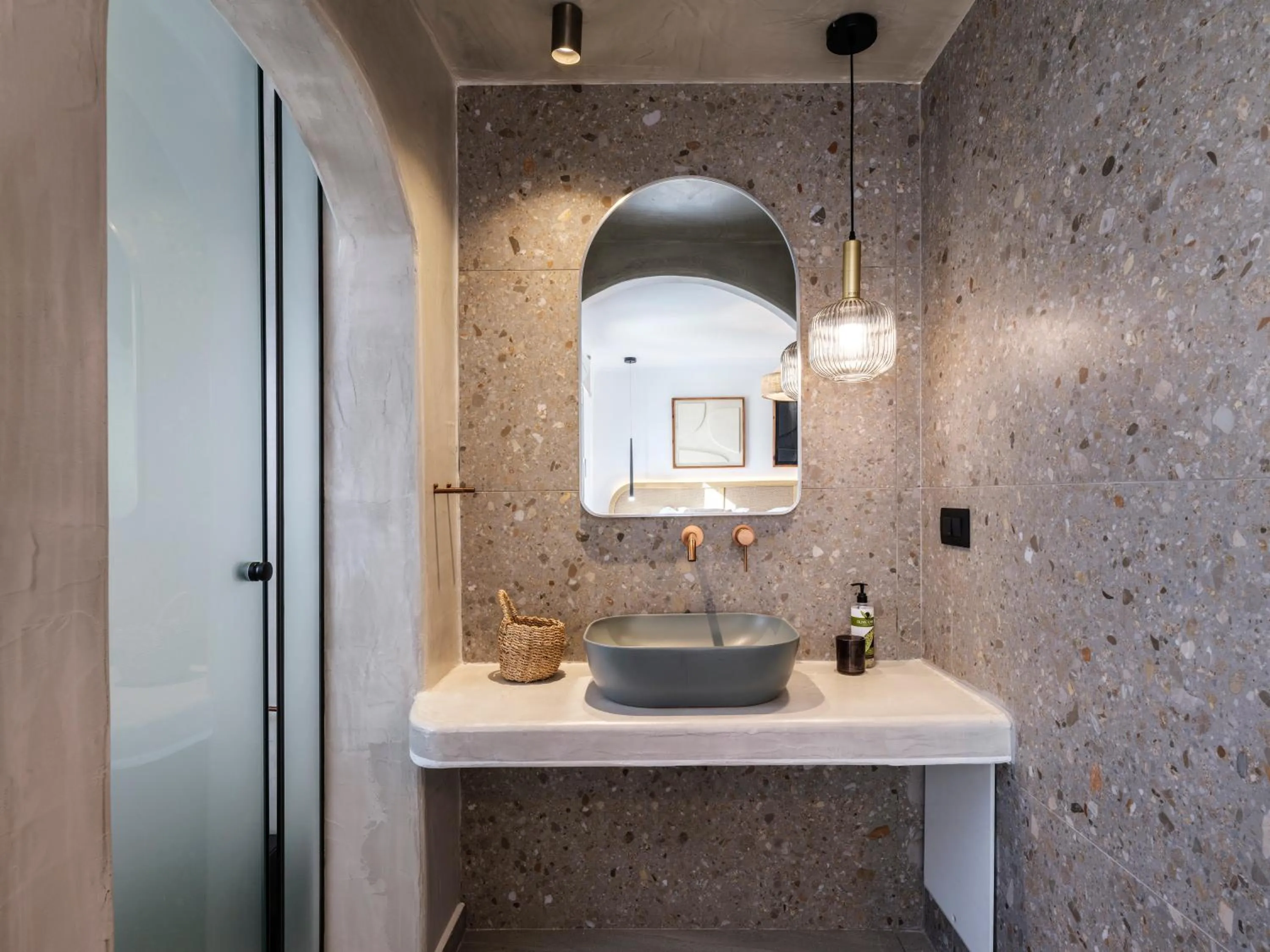 Bathroom in Mykonos Residence Villas & Suites Merchia beach