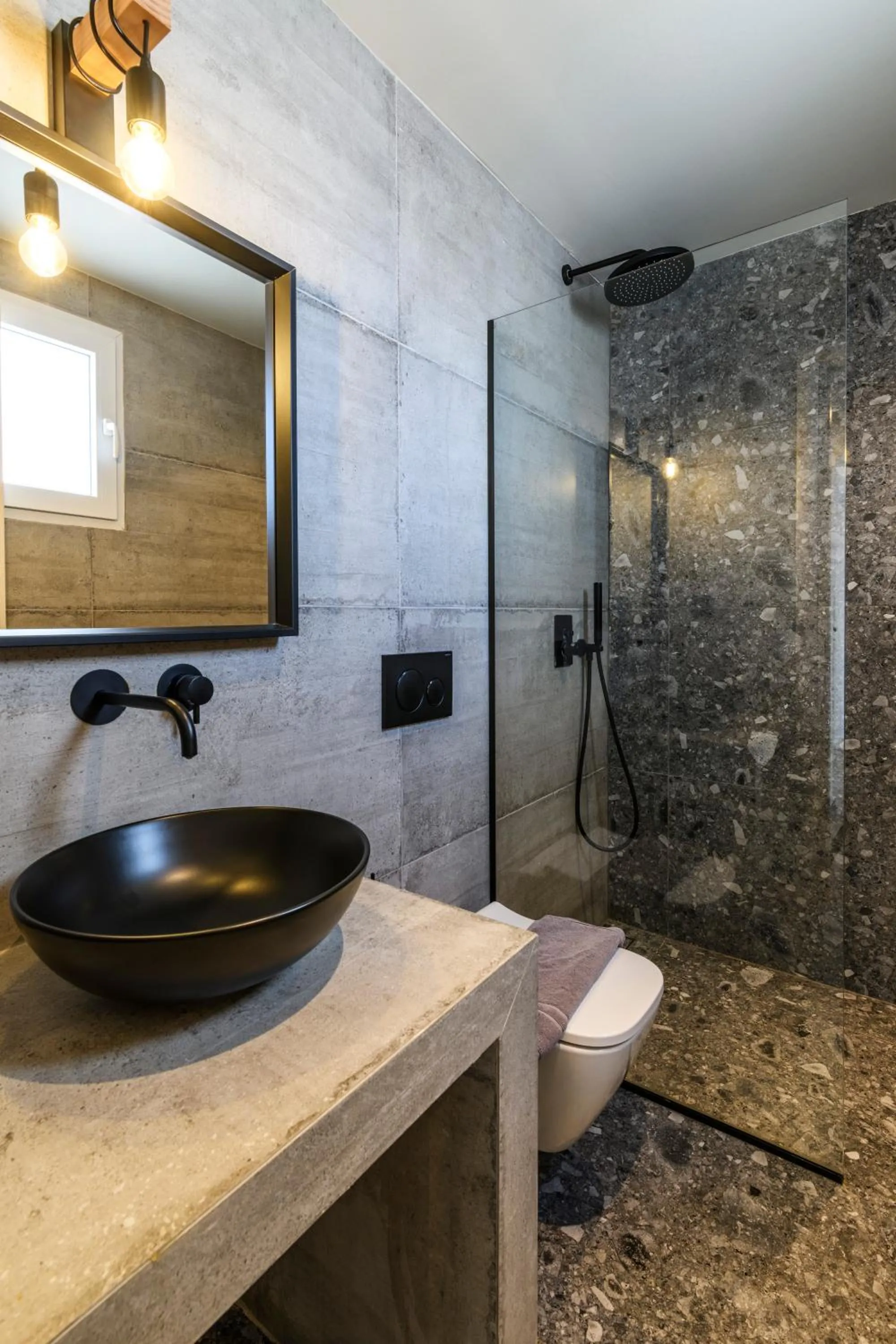 Shower in Mykonos Residence Villas & Suites Merchia beach