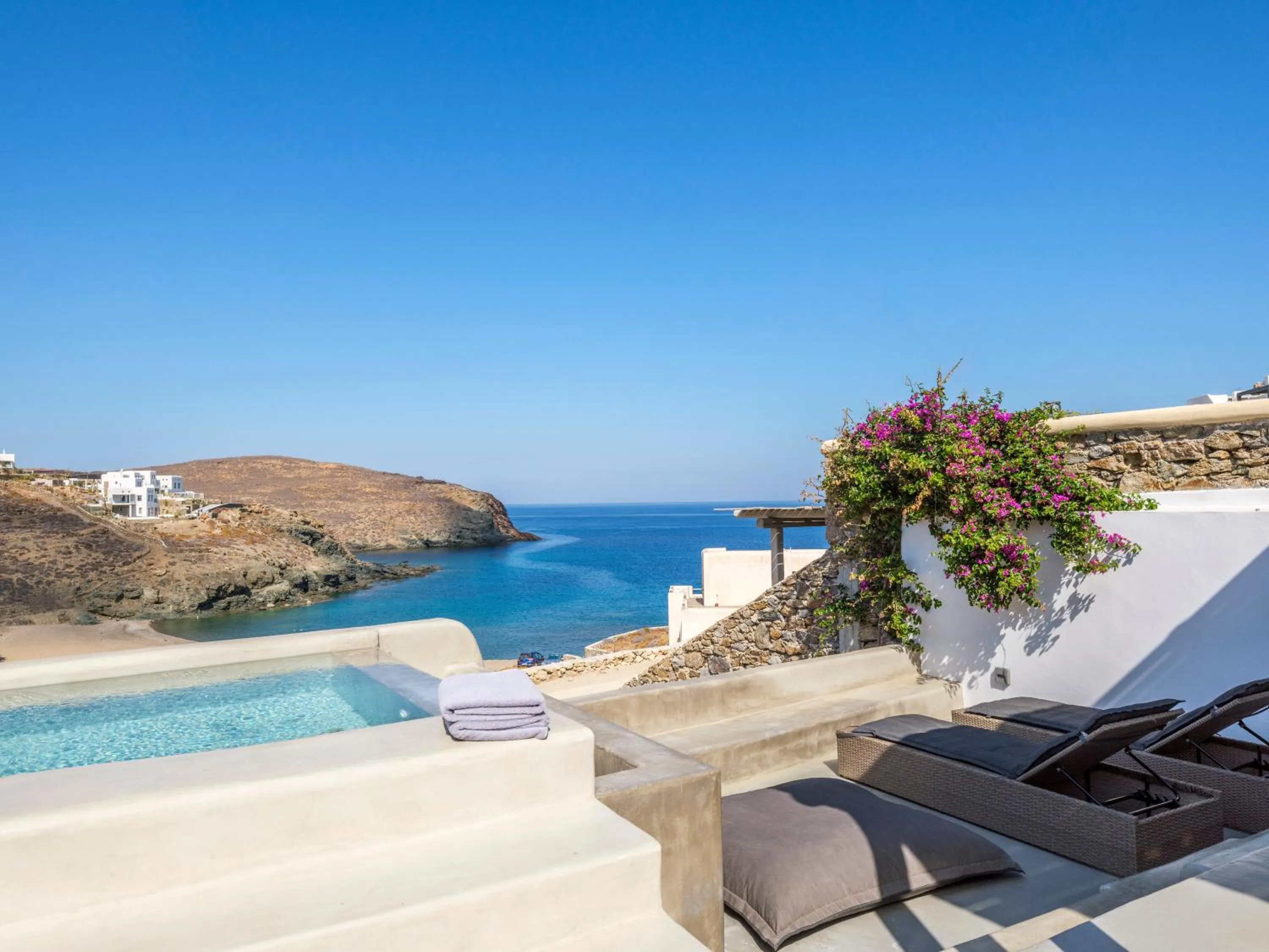 Patio in Mykonos Residence Villas & Suites Merchia beach