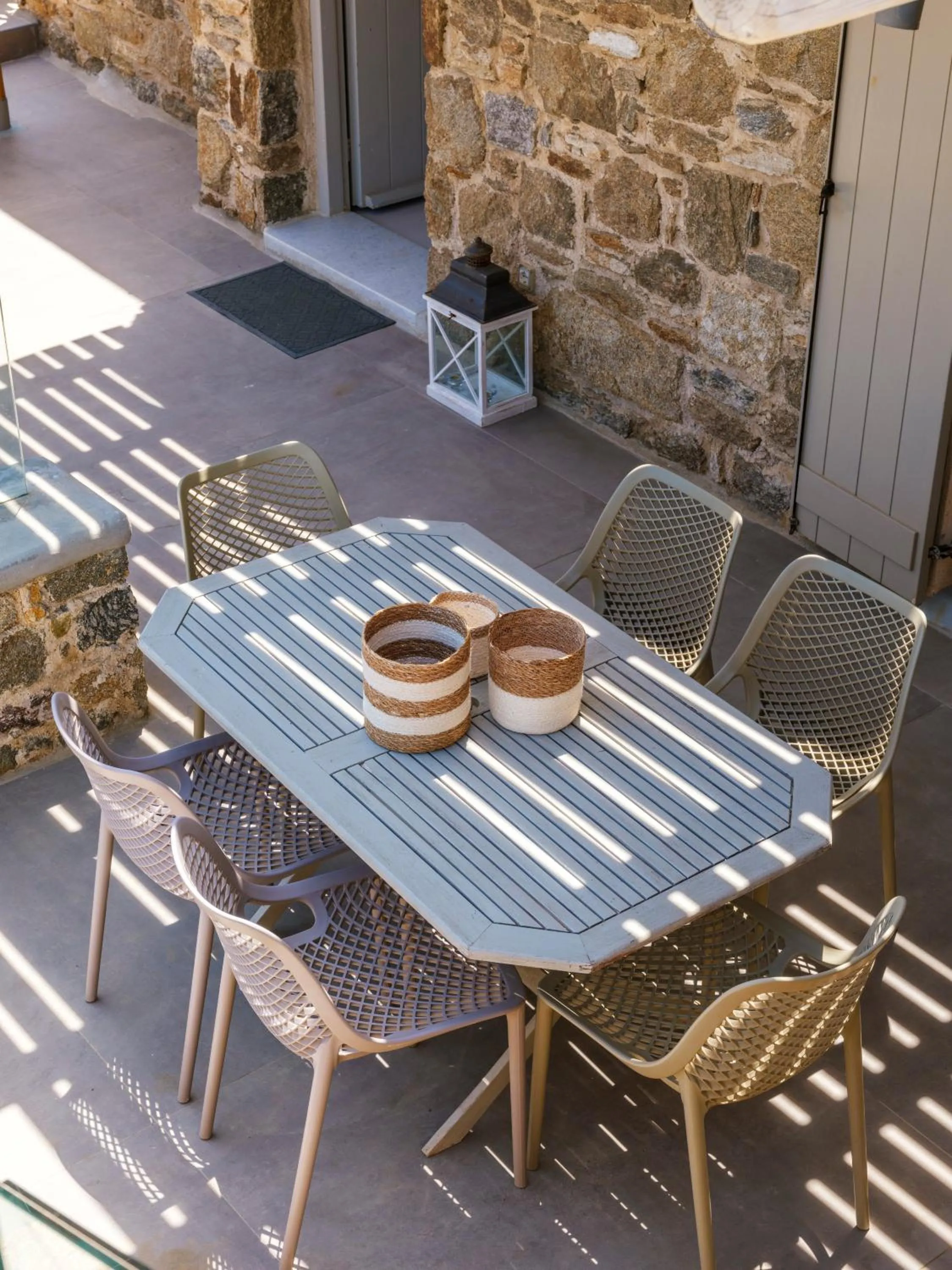 Patio in Mykonos Residence Villas & Suites Merchia beach