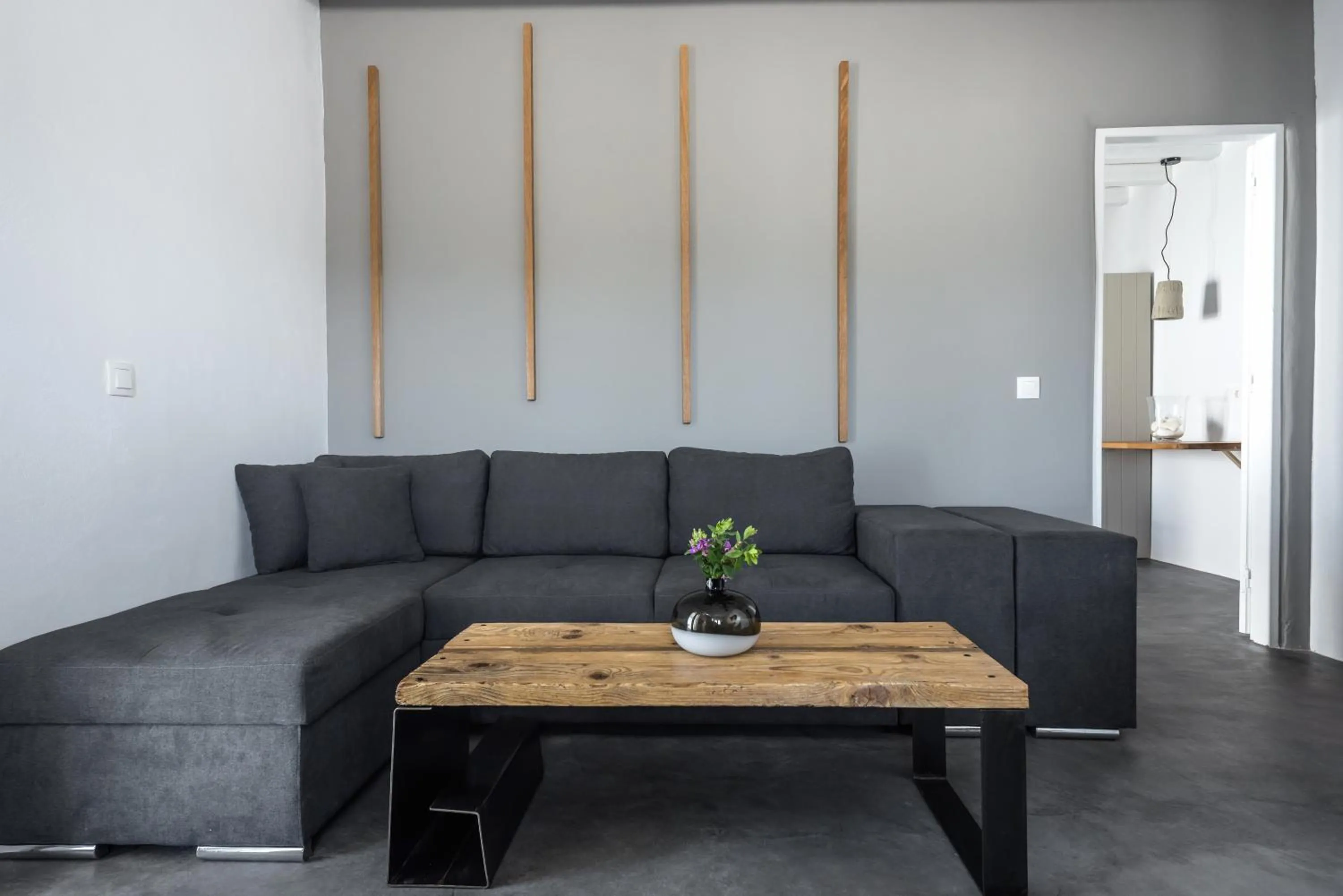 Living room in Mykonos Residence Villas & Suites Merchia beach