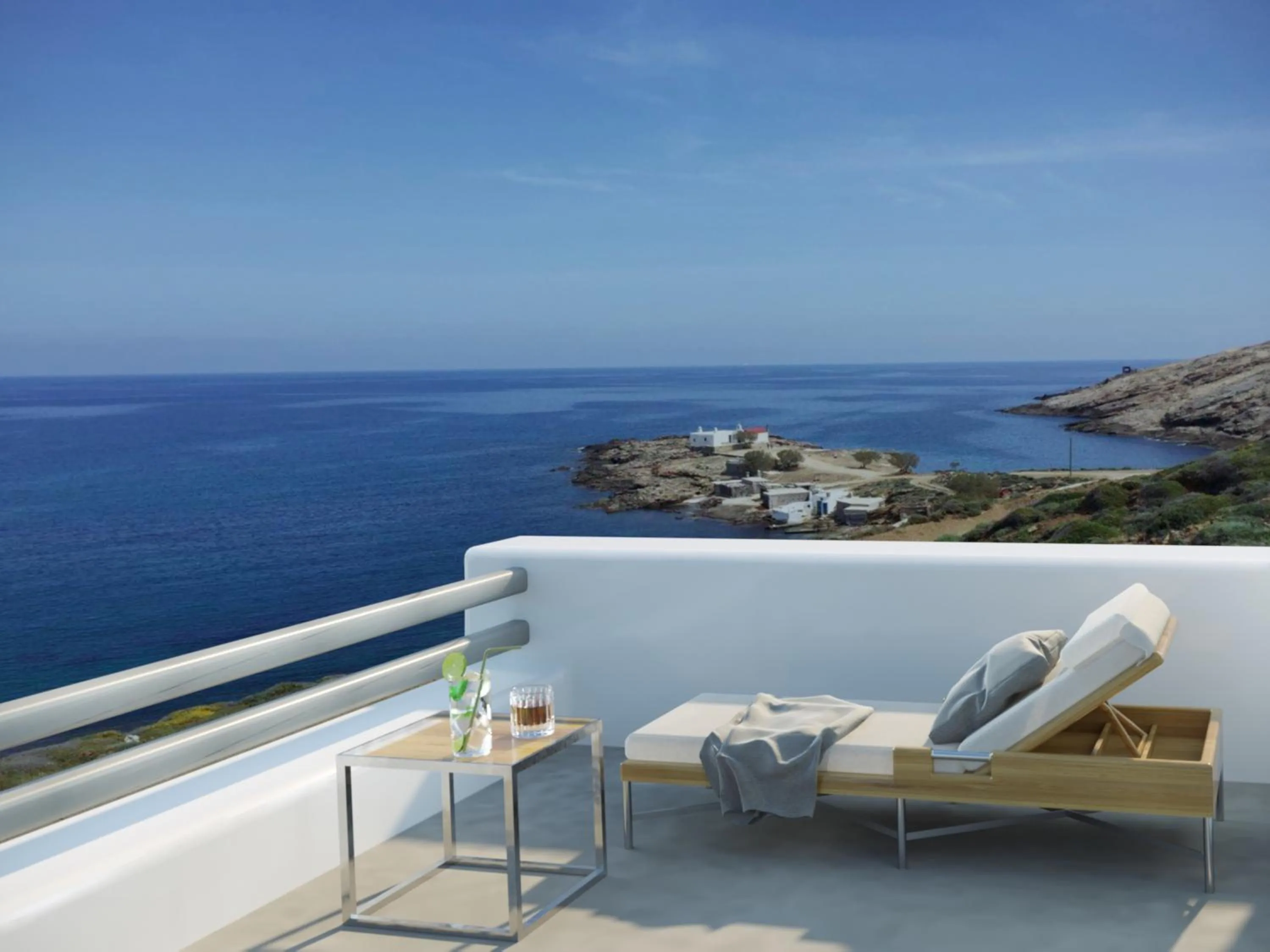 Sea view in Mykonos Residence Villas & Suites Merchia beach