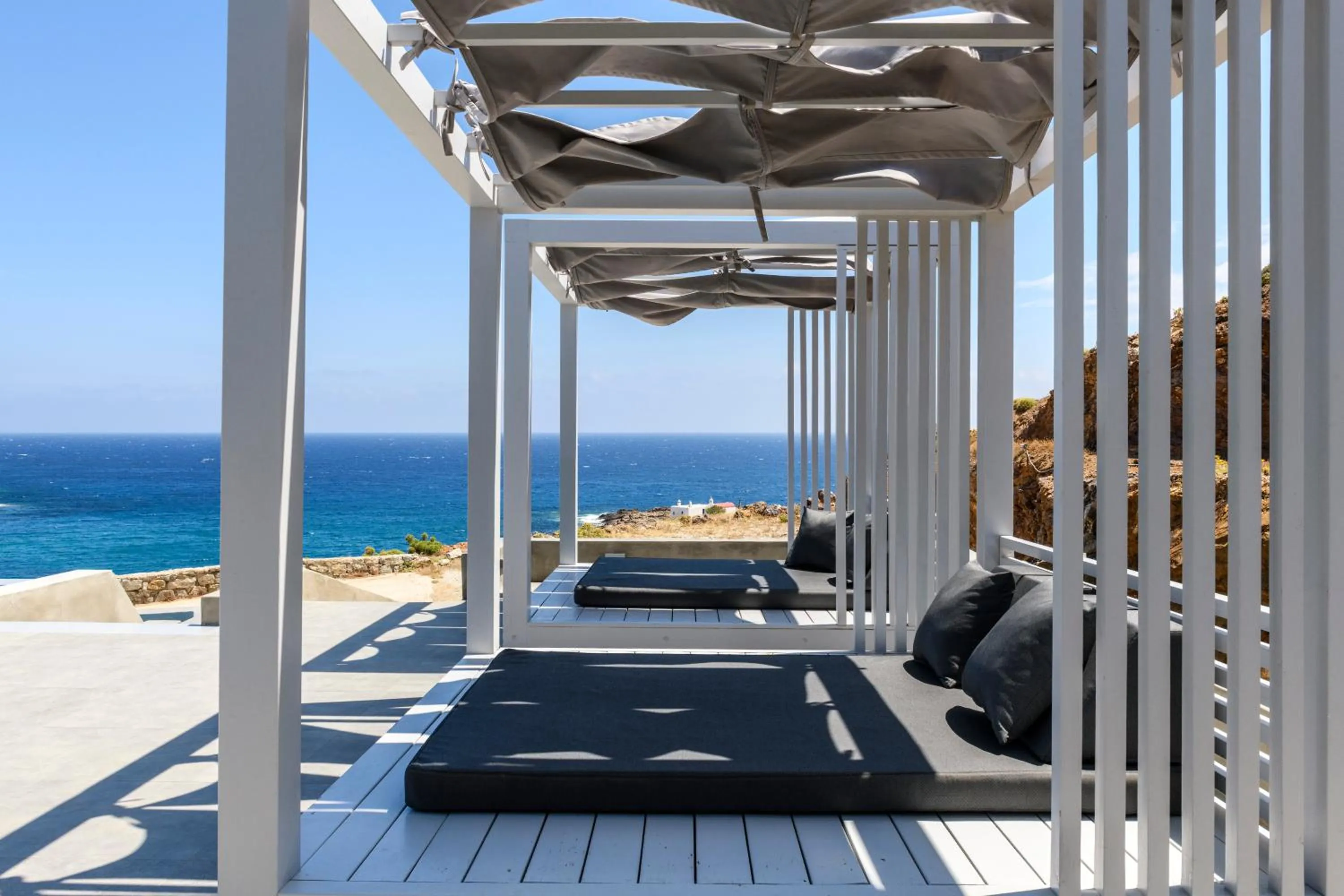 Patio in Mykonos Residence Villas & Suites Merchia beach