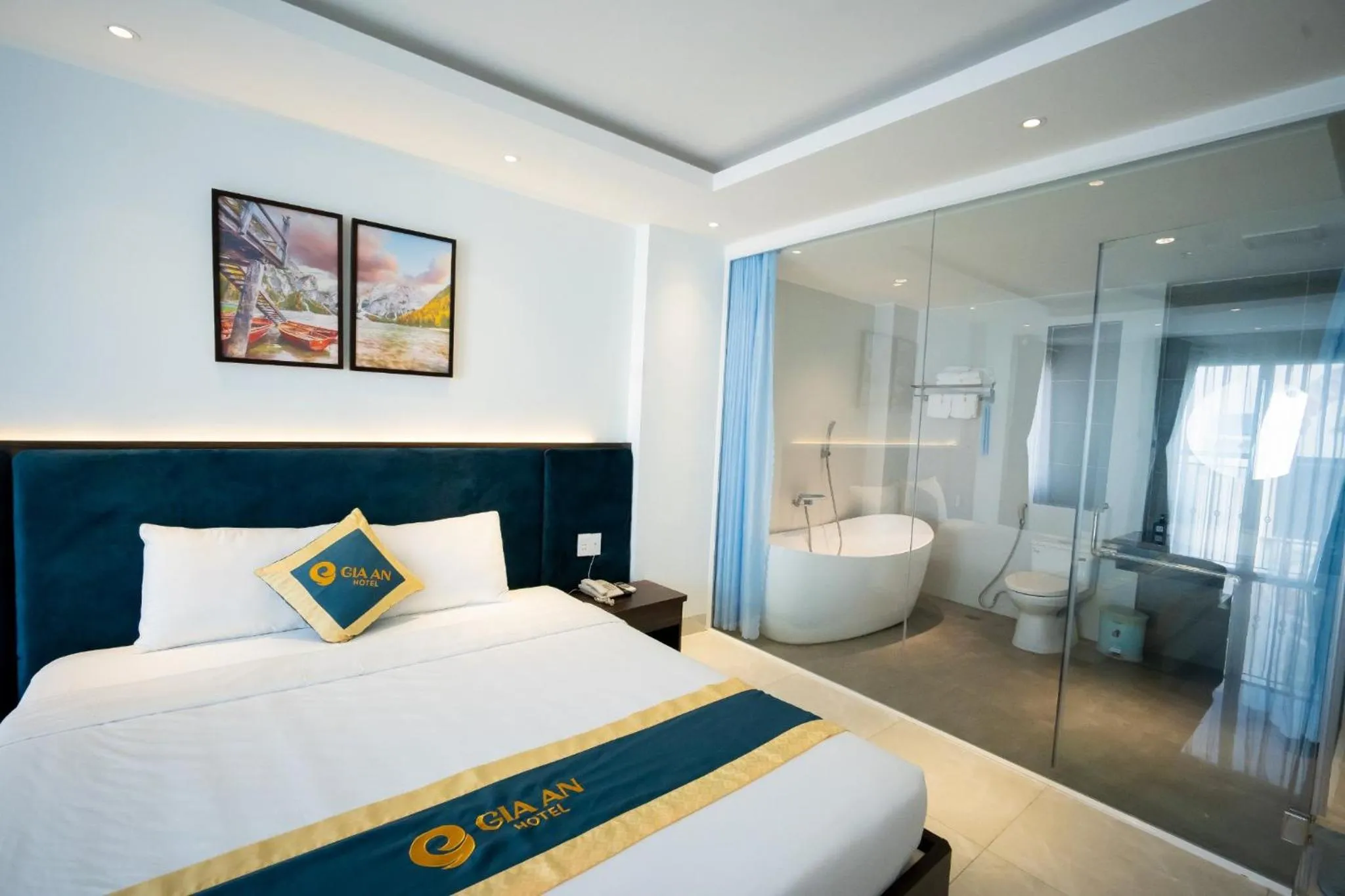 Photo of the whole room, Bed in Gia An Hotel