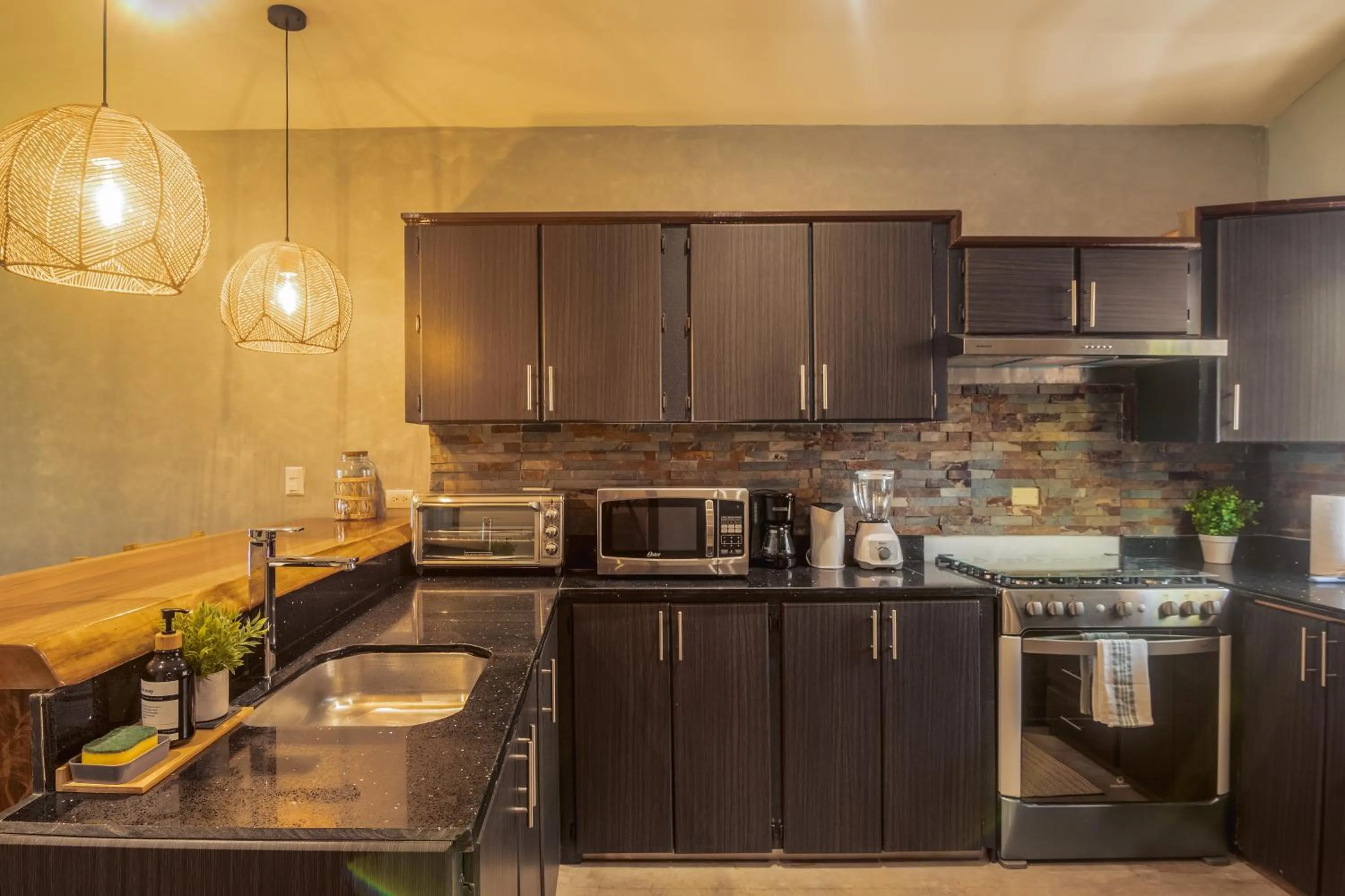 Kitchen or kitchenette in El Xalli Hotel