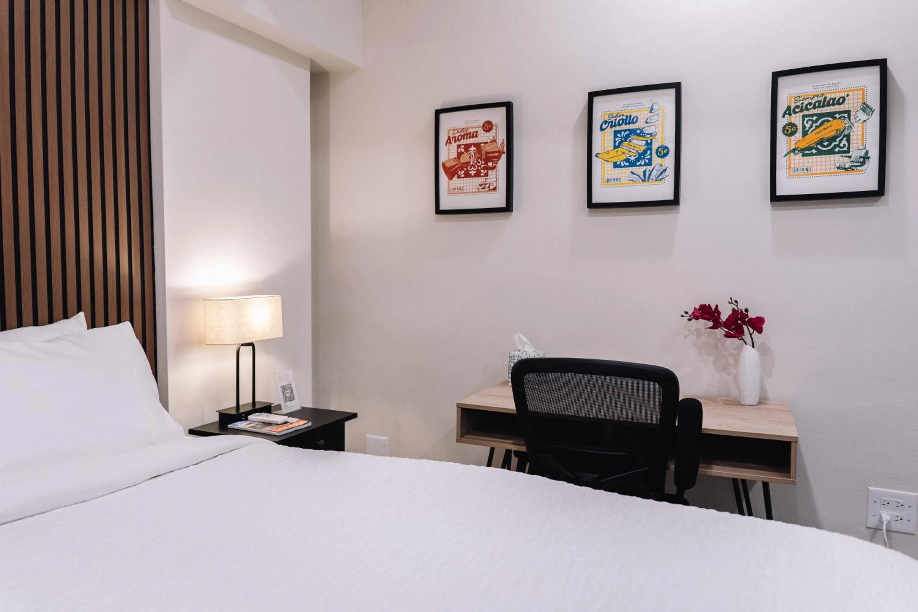 Bed in The Looking Glass Hotel