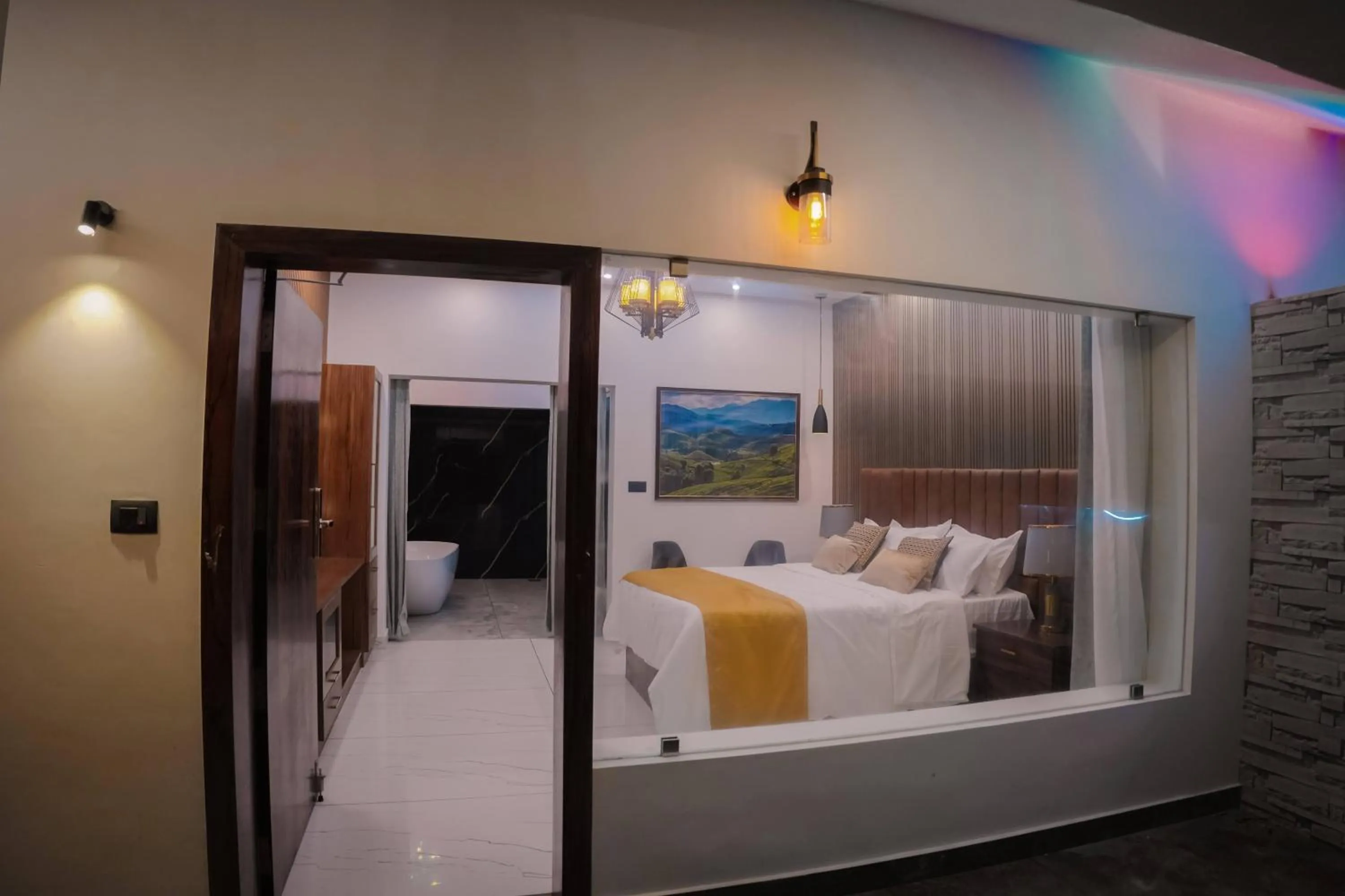 Bedroom, Bed in Misty Wonders