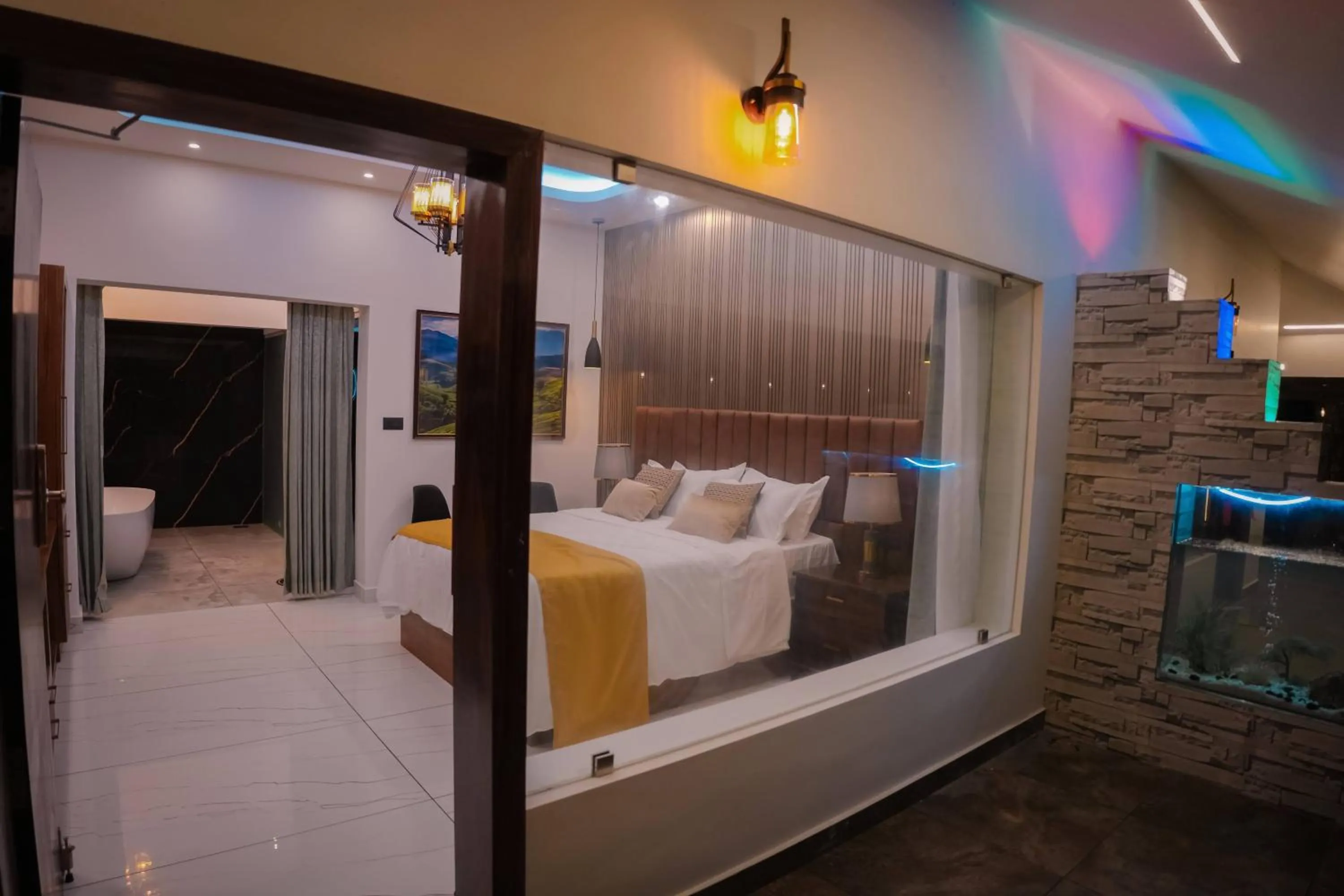 Bedroom, Bed in Misty Wonders