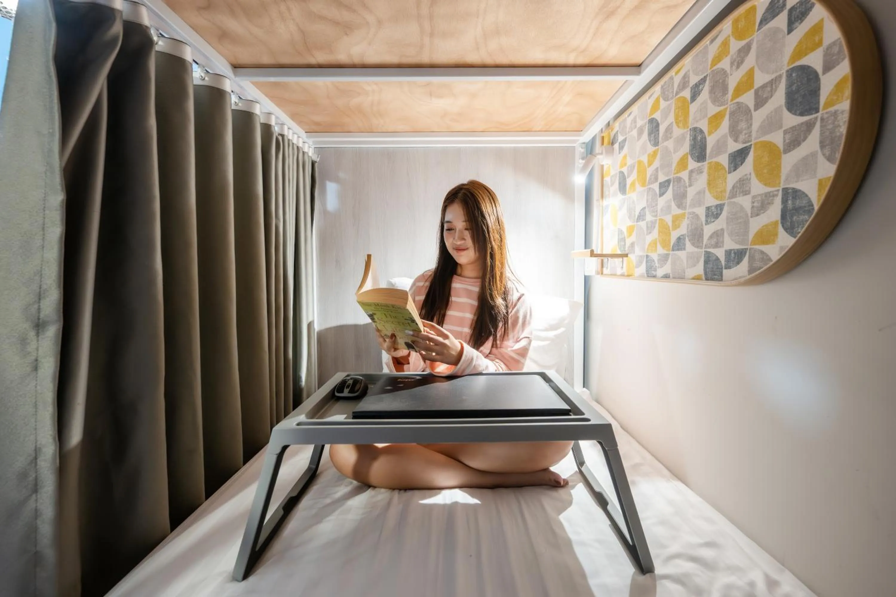 Bed in Unplugged at Bangrak Design Hostel