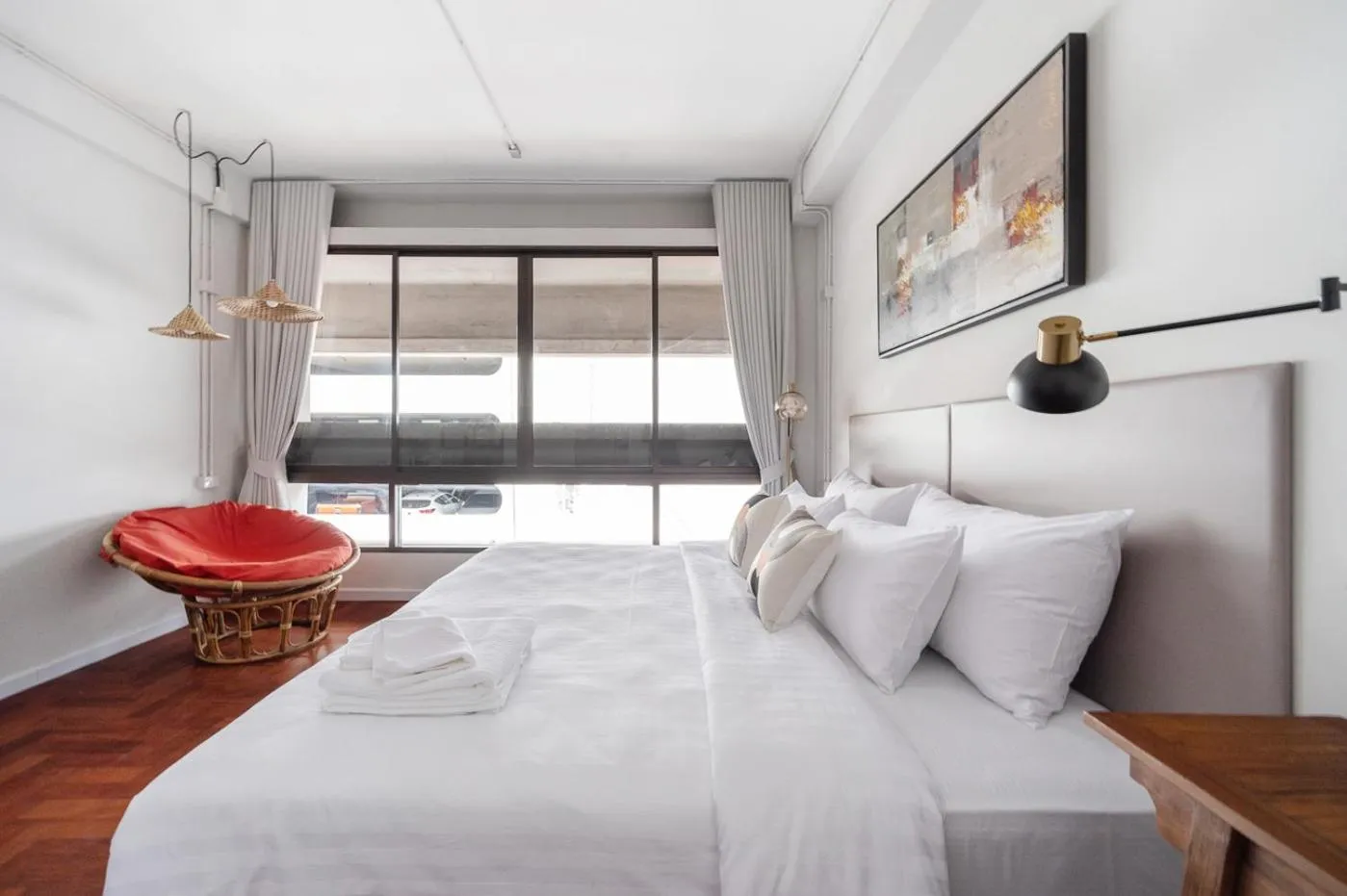 Bed in Unplugged at Bangrak Design Hostel