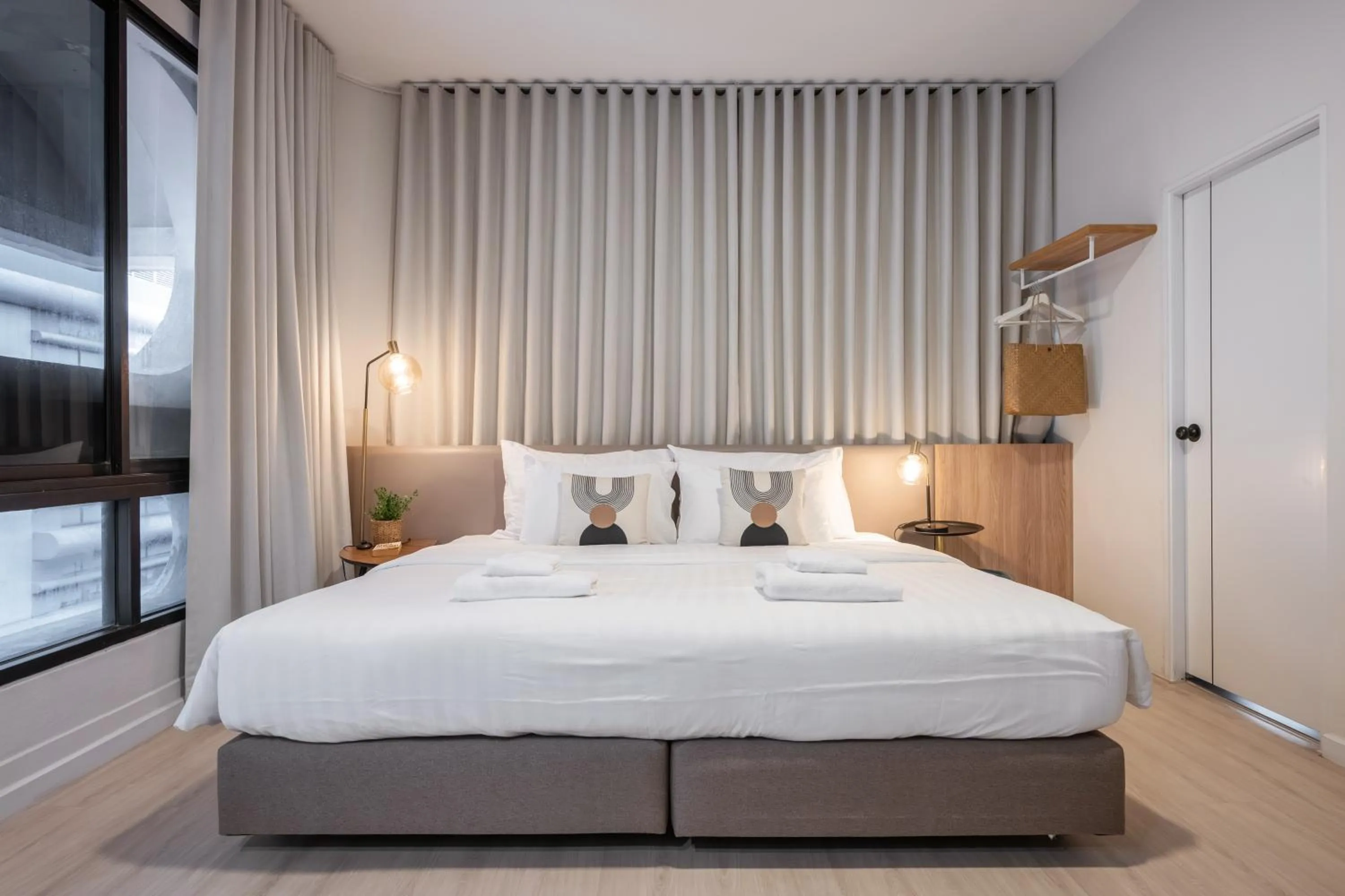 Bed in Unplugged at Bangrak Design Hostel