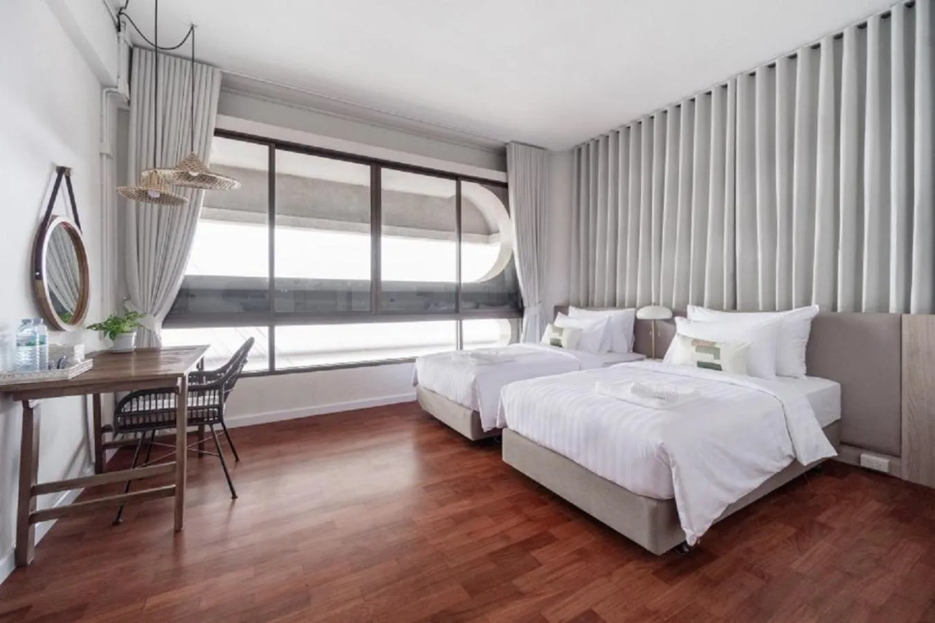 Bedroom, Bed in Unplugged at Bangrak Design Hostel