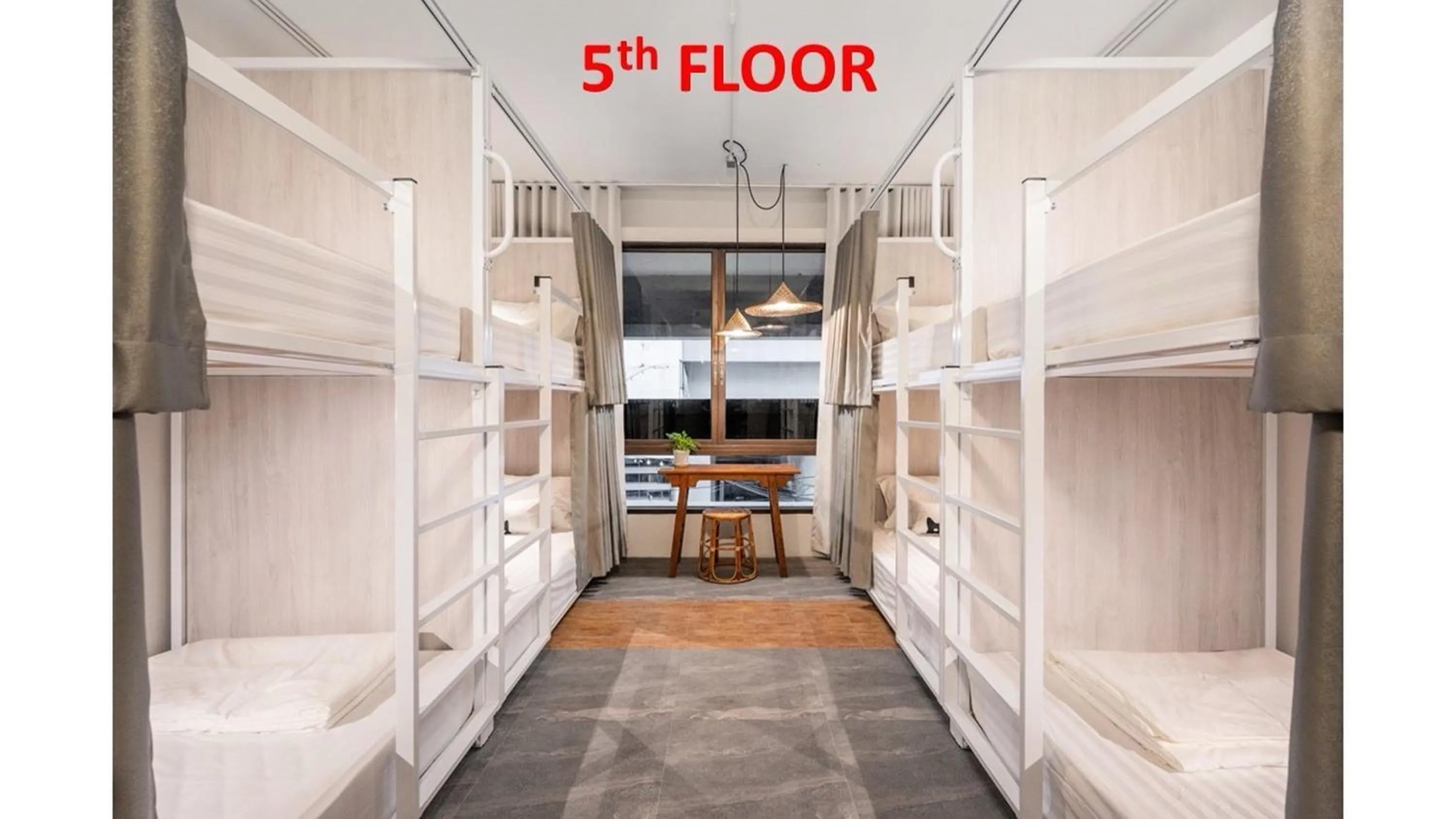 Bed in Unplugged at Bangrak Design Hostel