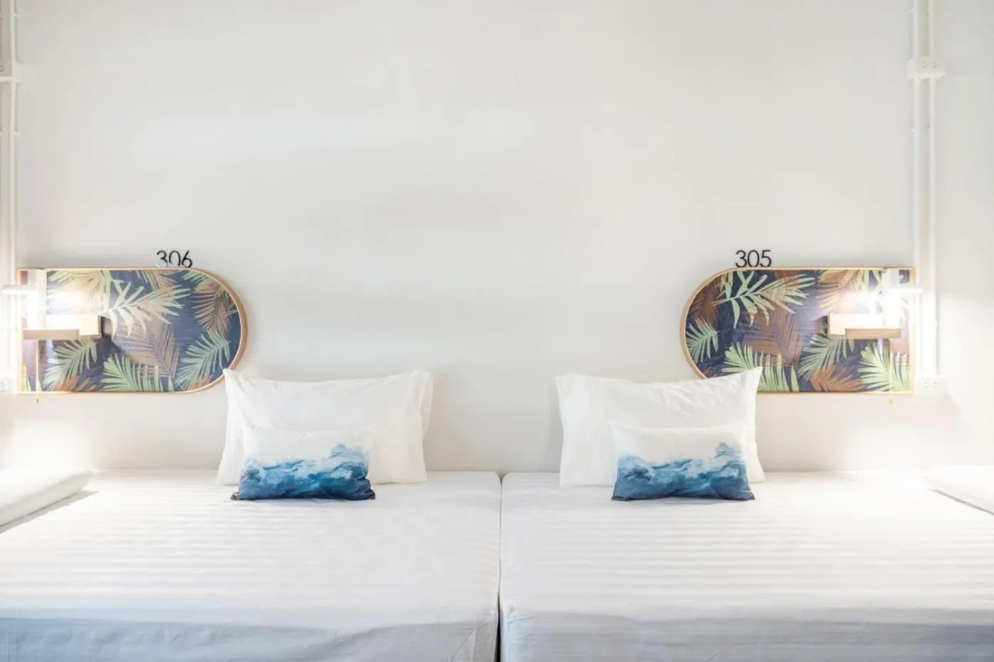 Bed in Unplugged at Bangrak Design Hostel