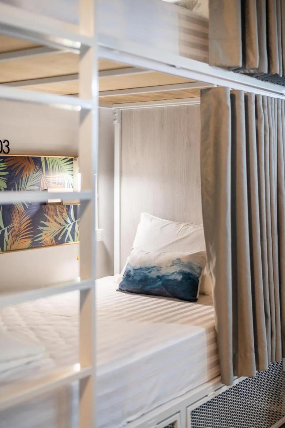 Bed in Unplugged at Bangrak Design Hostel