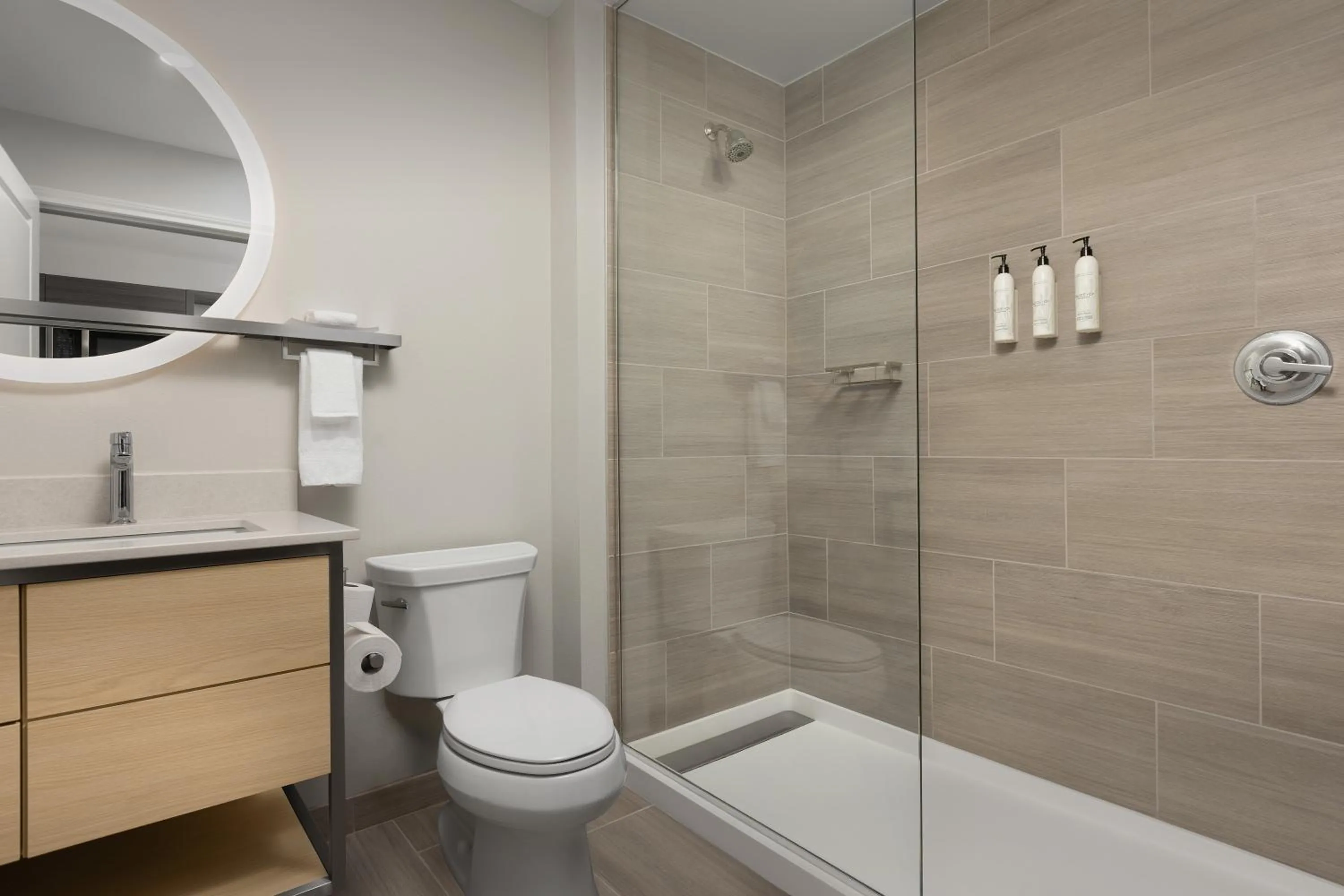 Shower in TownePlace Suites by Marriott Abilene Southwest