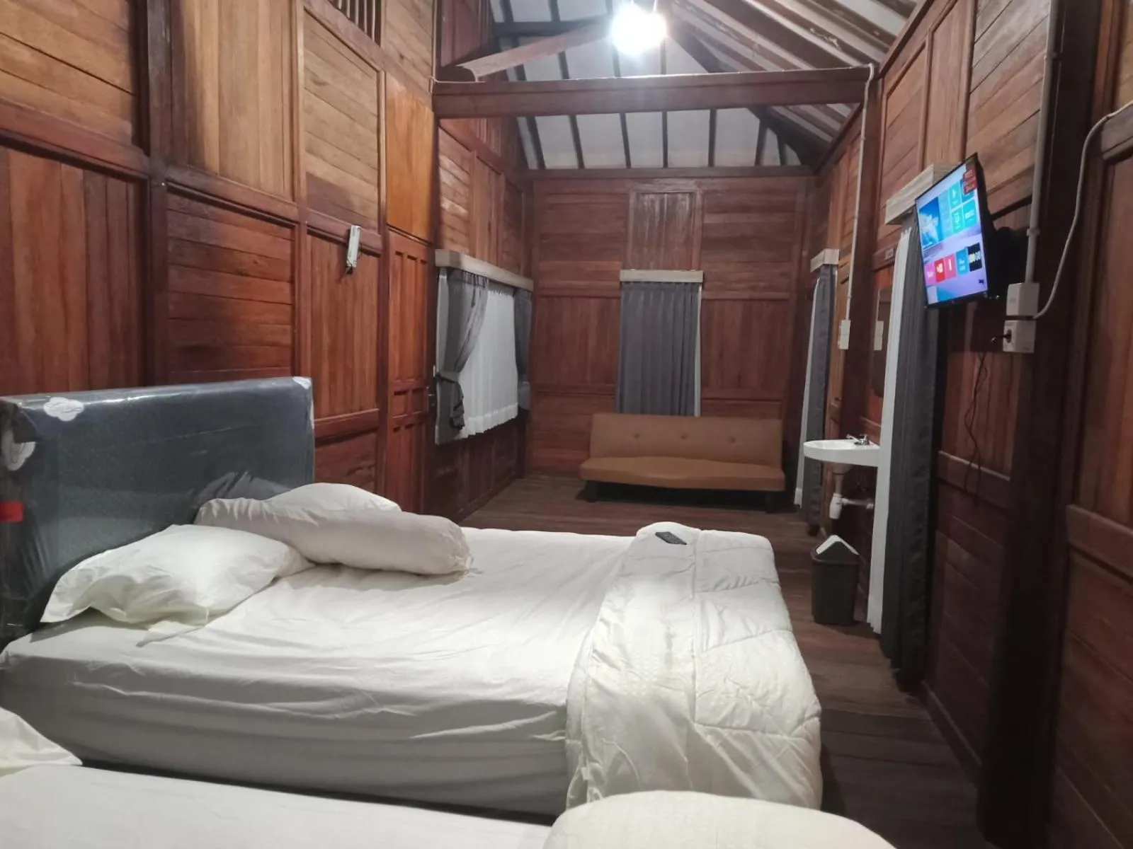 TV and multimedia, Bed in NK Villa Syariah And Cafe Prigen