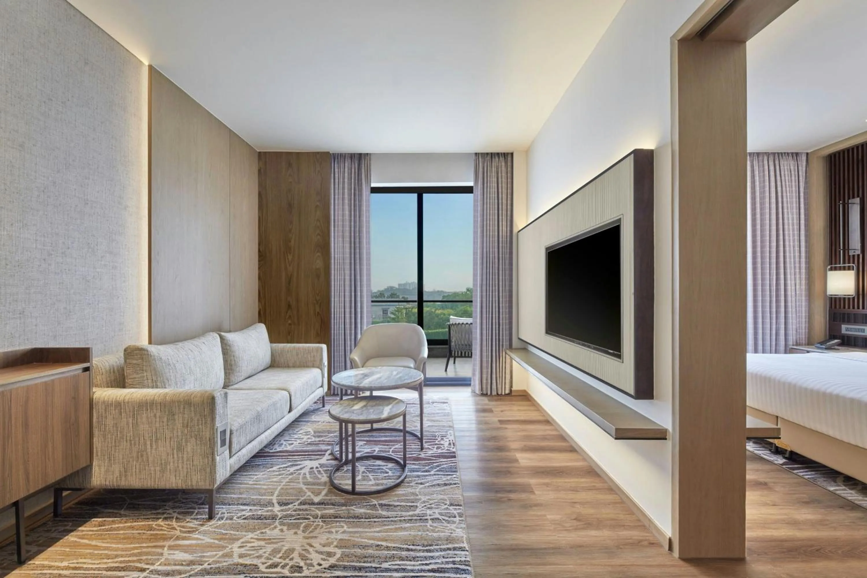 Living room, Bed in Courtyard by Marriott Gorakhpur