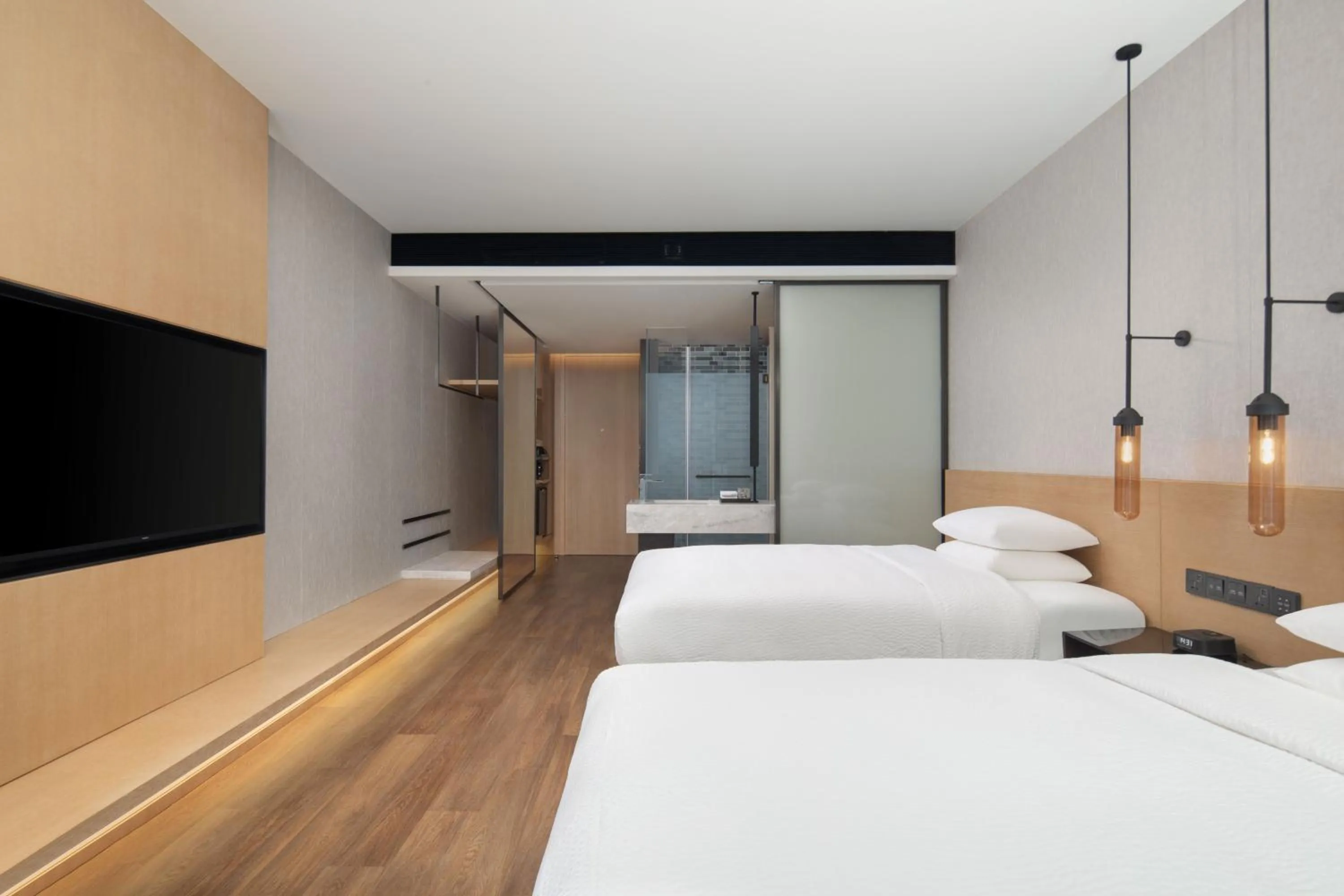 Photo of the whole room, Bed in Fairfield by Marriott Shanghai Lingang Special Area