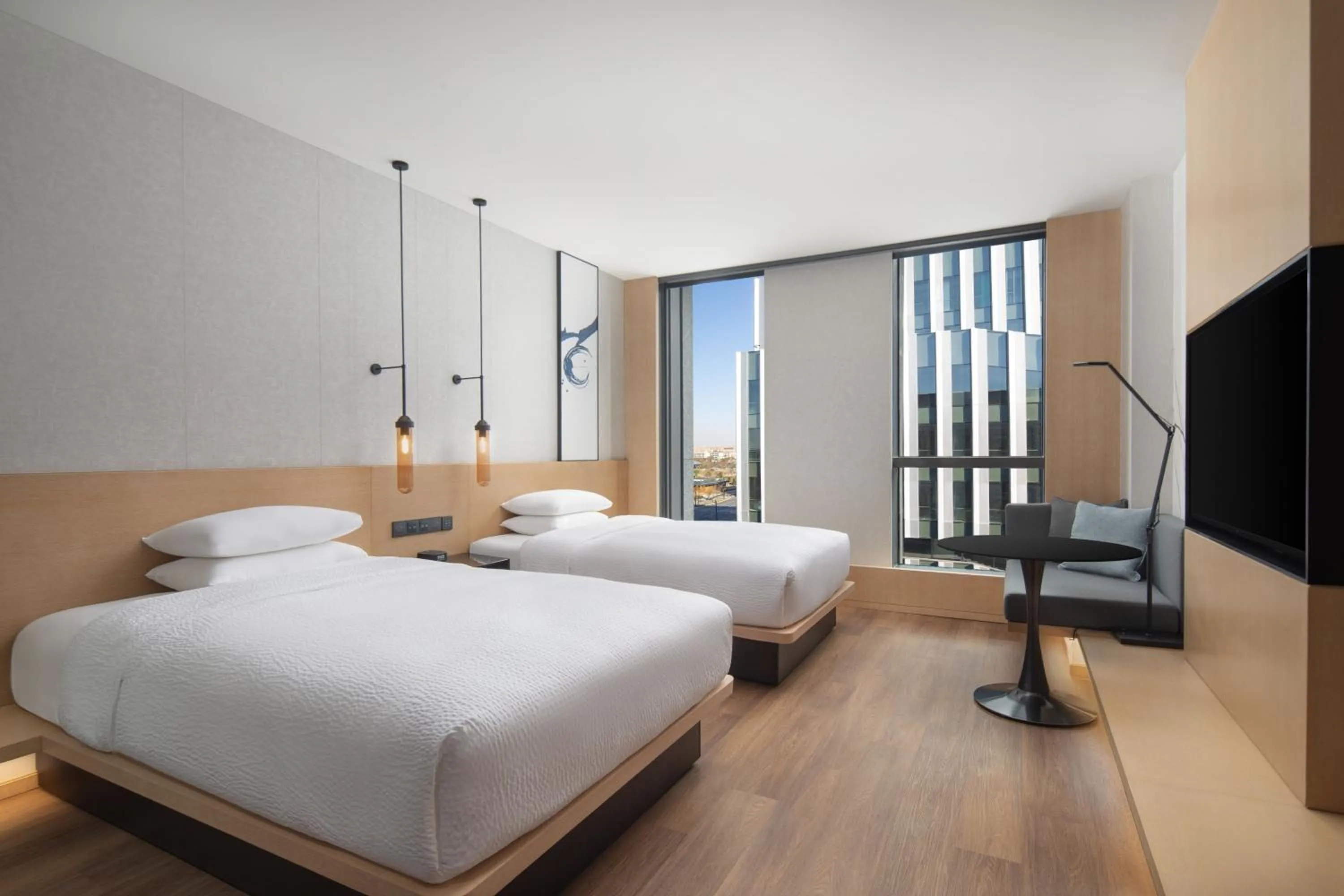 Photo of the whole room, Bed in Fairfield by Marriott Shanghai Lingang Special Area
