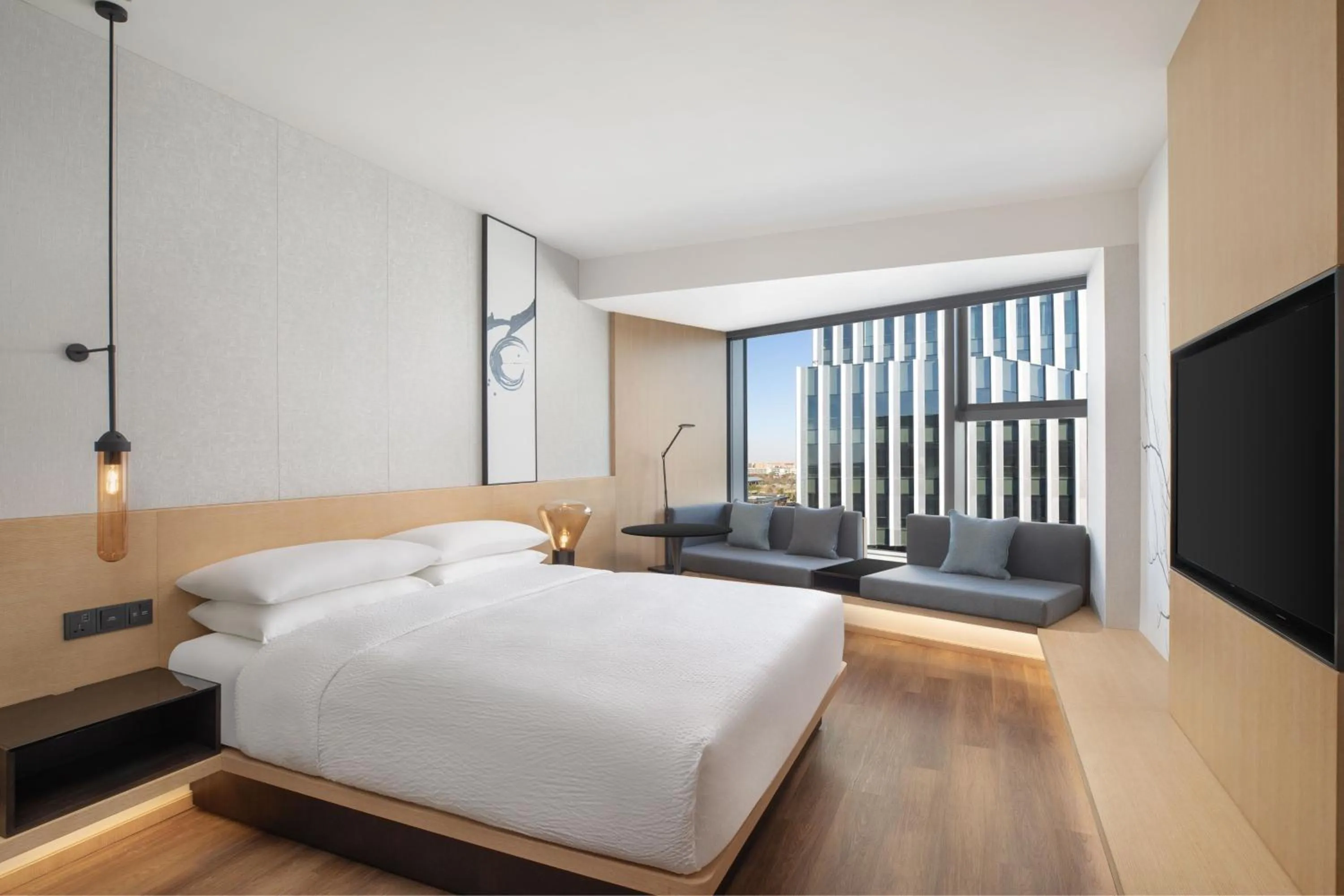 Photo of the whole room, Bed in Fairfield by Marriott Shanghai Lingang Special Area