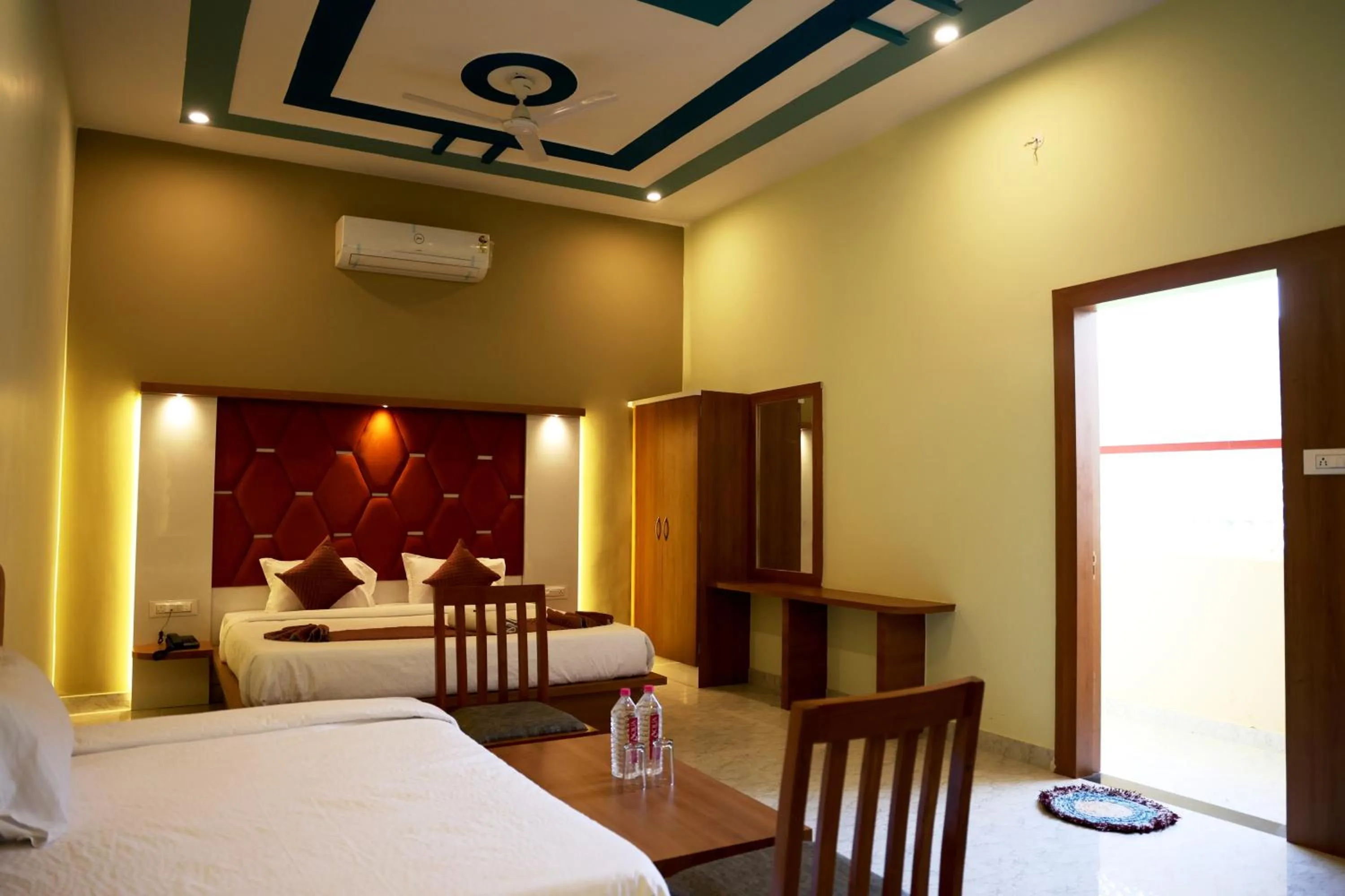 Bed in Savitri Valley Resort A Luxury Resort