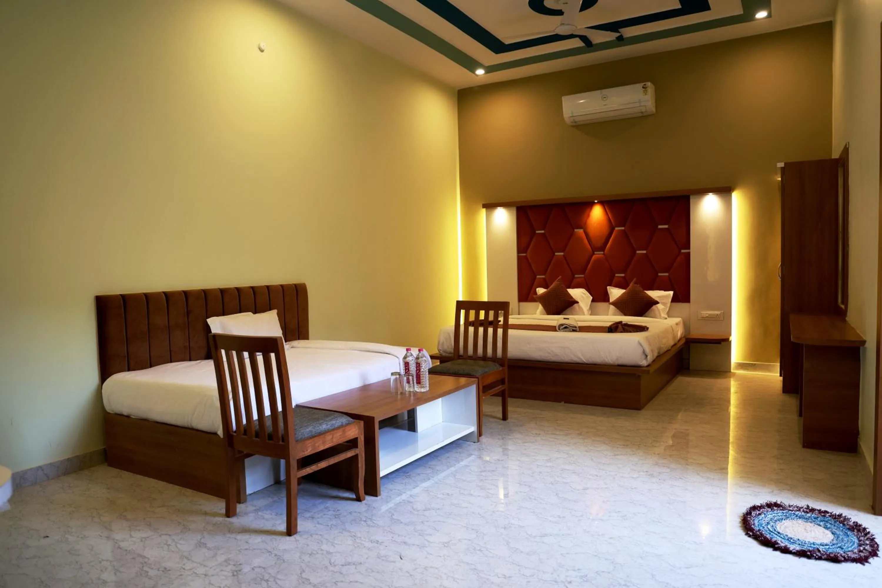 Bed in Savitri Valley Resort A Luxury Resort