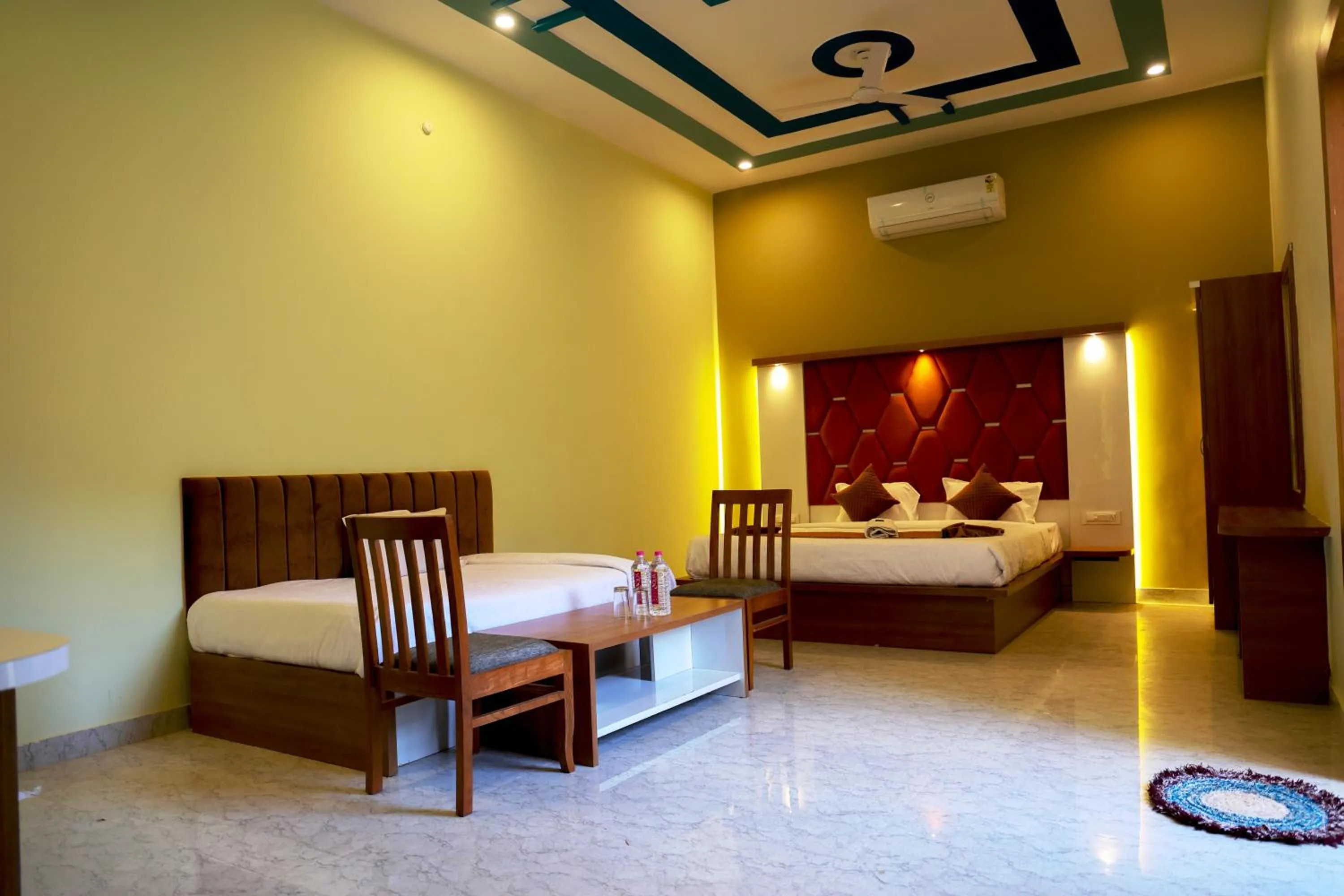 Bed in Savitri Valley Resort A Luxury Resort