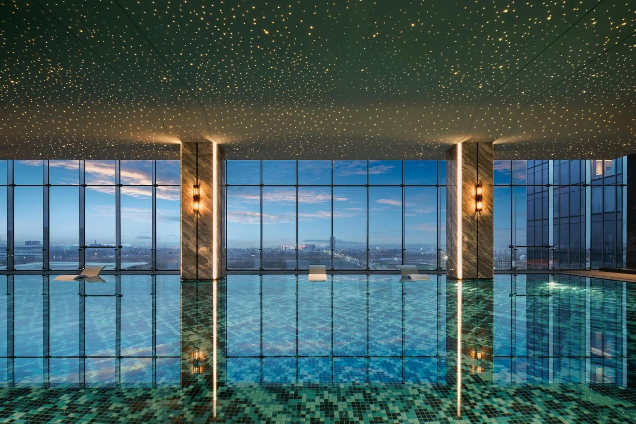 Swimming pool in Crowne Plaza Ezhou by IHG