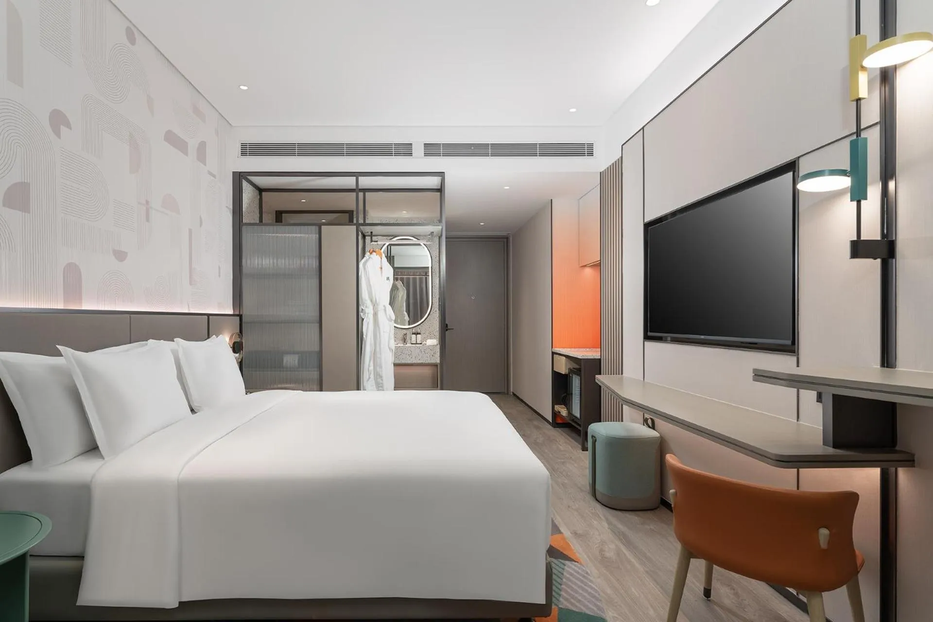 Bedroom, Bed in EVEN Hotel Zhongshan City Center by IHG