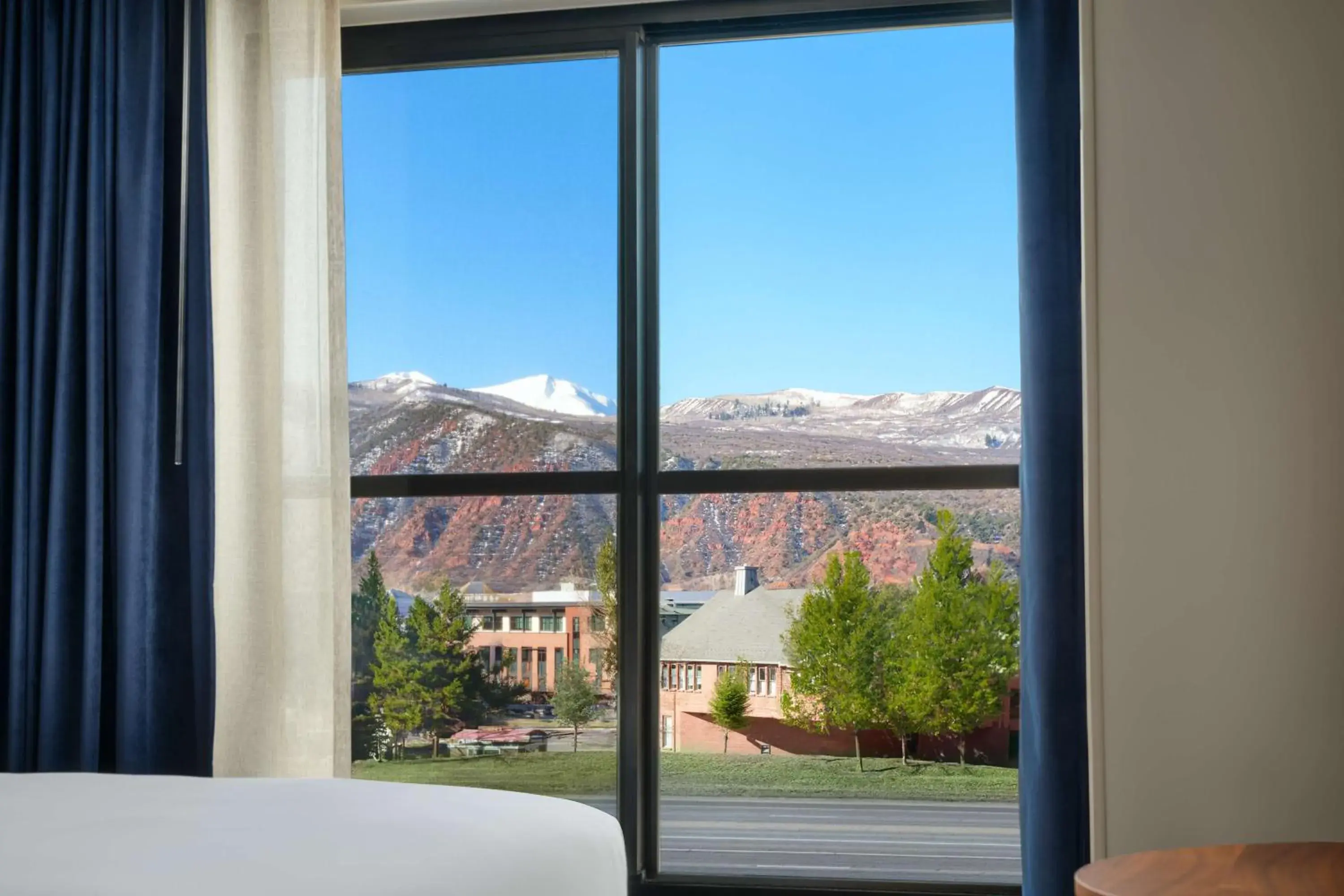 King Room with Mountain View in The Hoffmann Hotel Basalt Aspen Tapestry Collection Hilton King Room with Mountain View in The Hoffmann Hotel Basalt Aspen Tapestry Collection Hilton