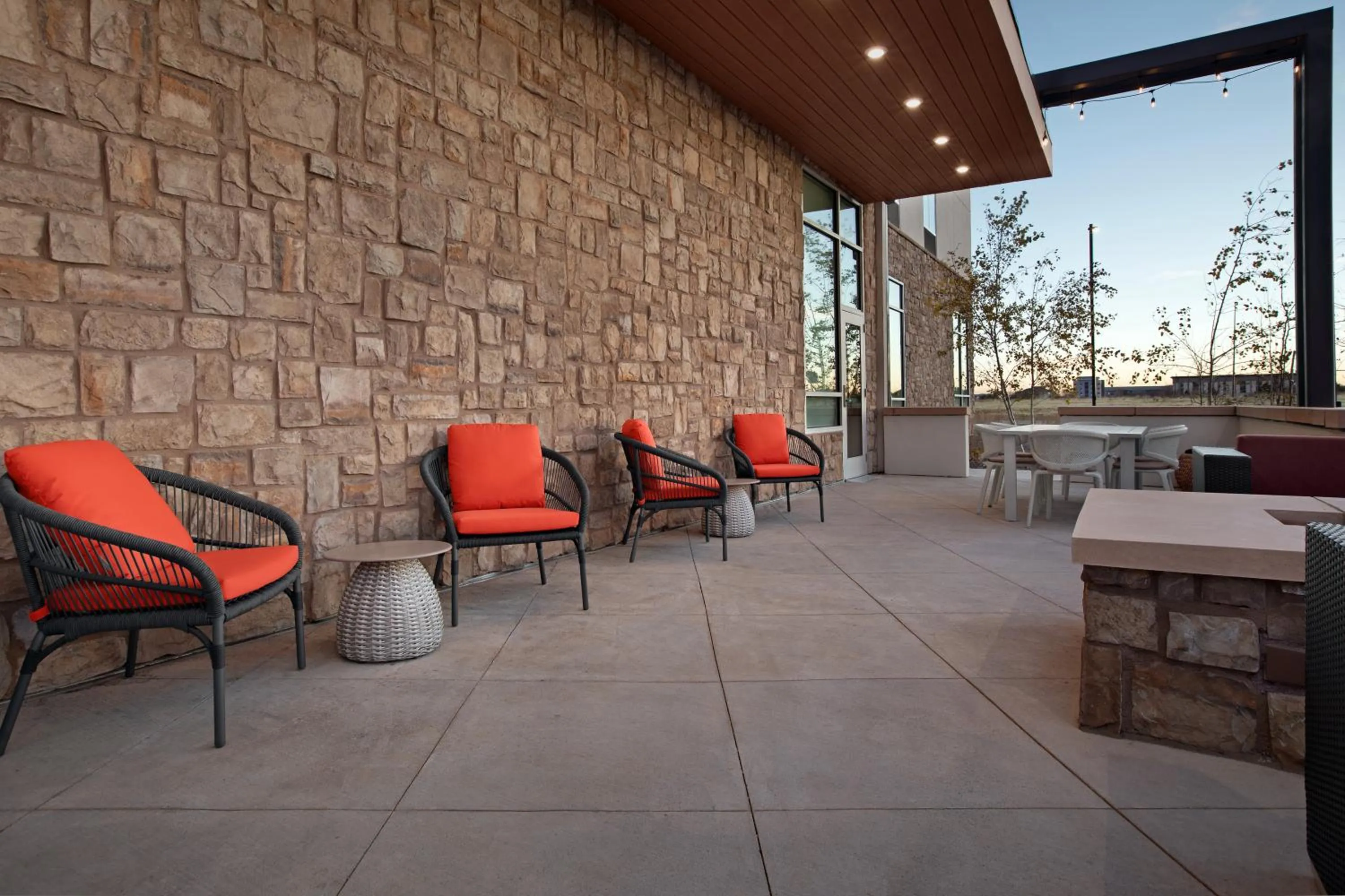 Patio in Hilton Garden Inn Denver Airport Tower Road