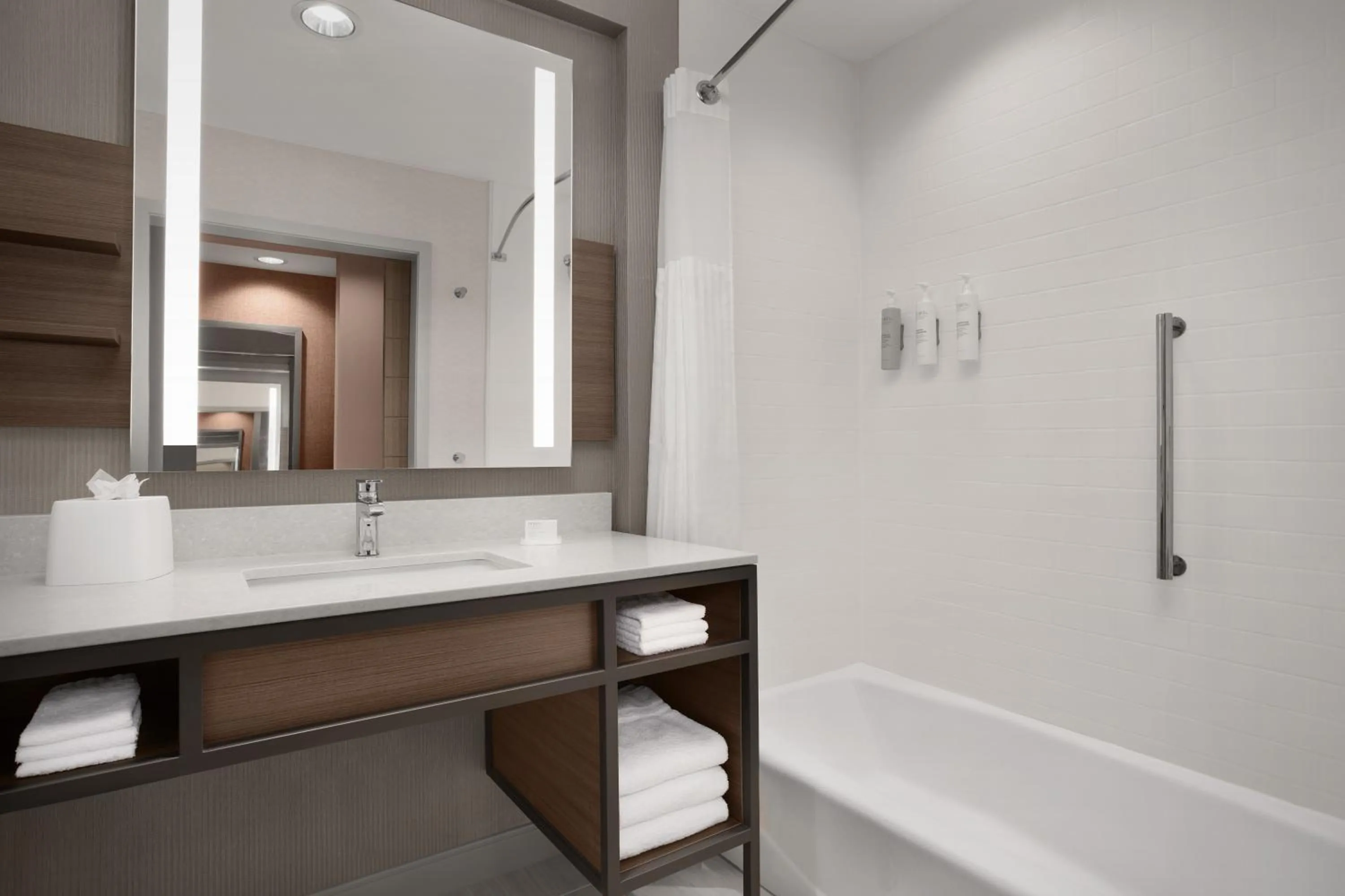 Bathroom in Hilton Garden Inn Denver Airport Tower Road