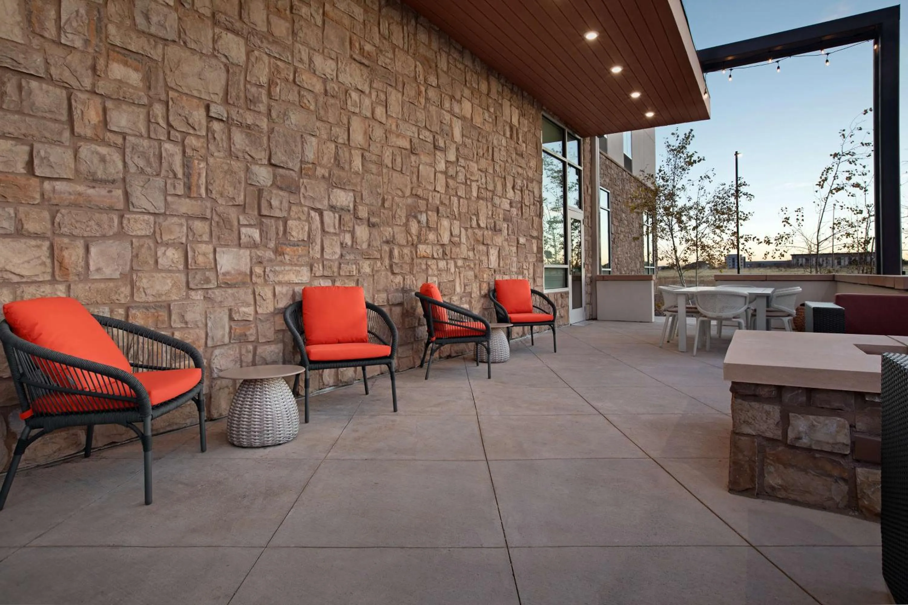 Patio in Hilton Garden Inn Denver Airport Tower Road