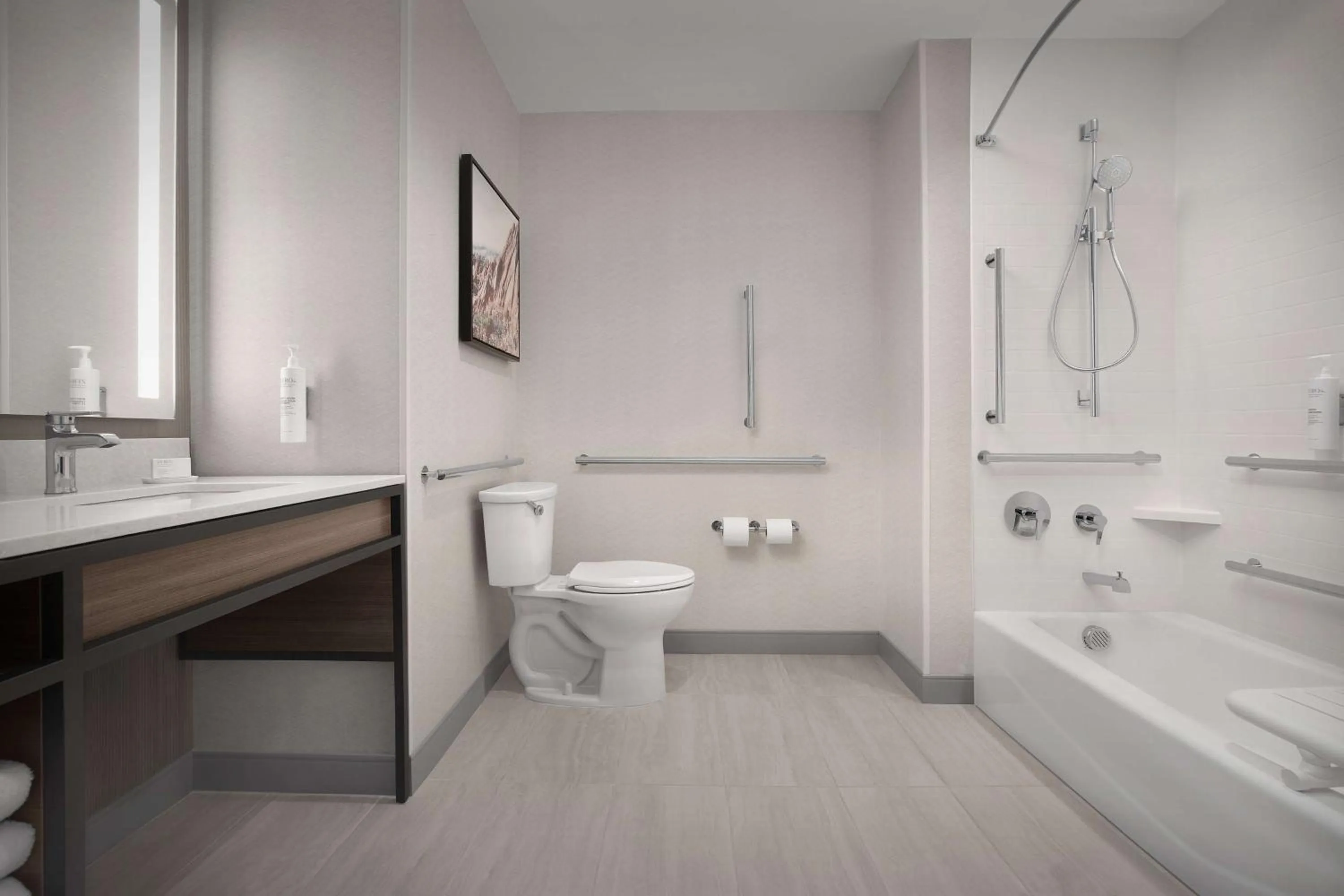 Bathroom in Hilton Garden Inn Denver Airport Tower Road