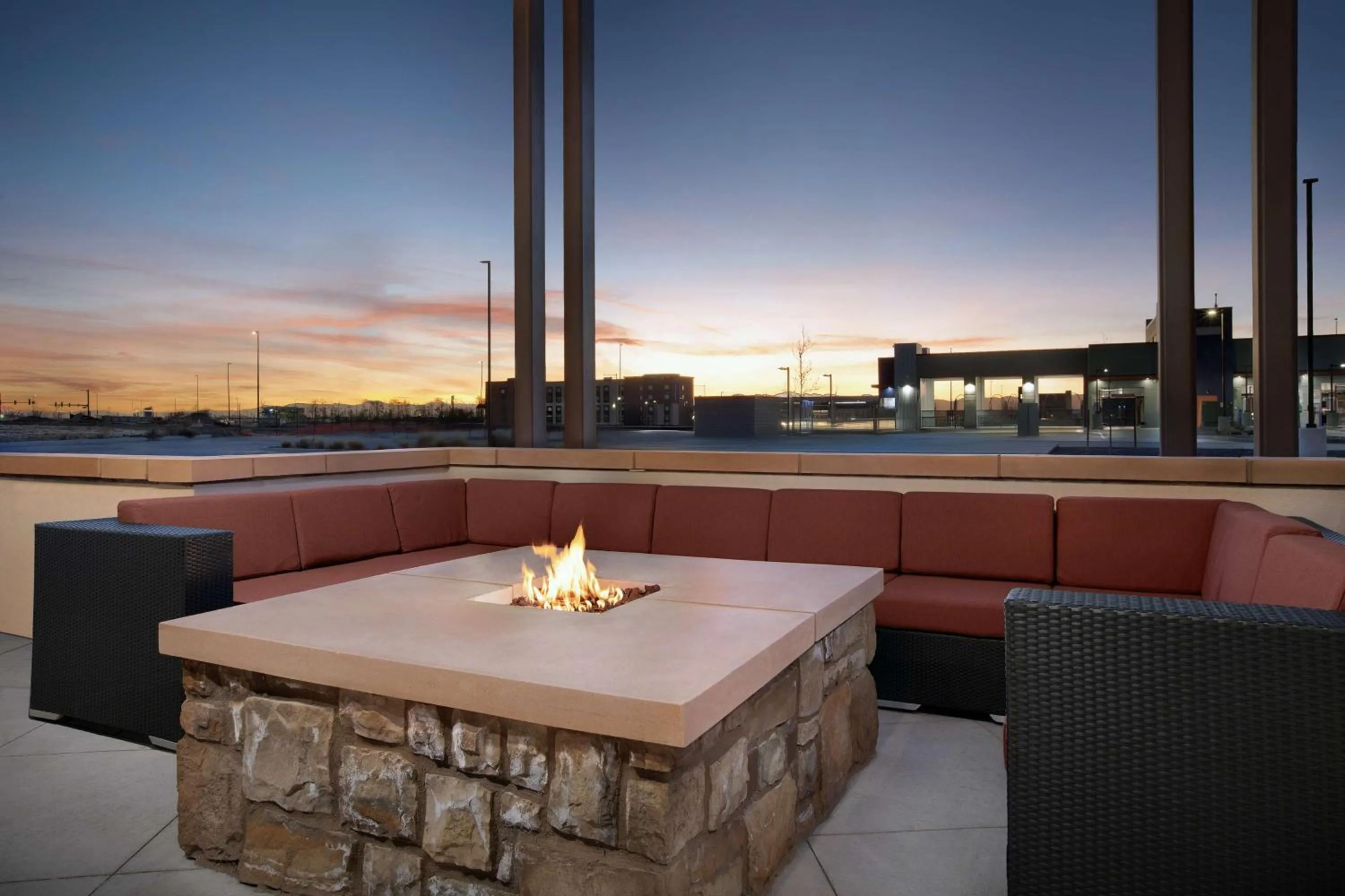 Patio in Hilton Garden Inn Denver Airport Tower Road