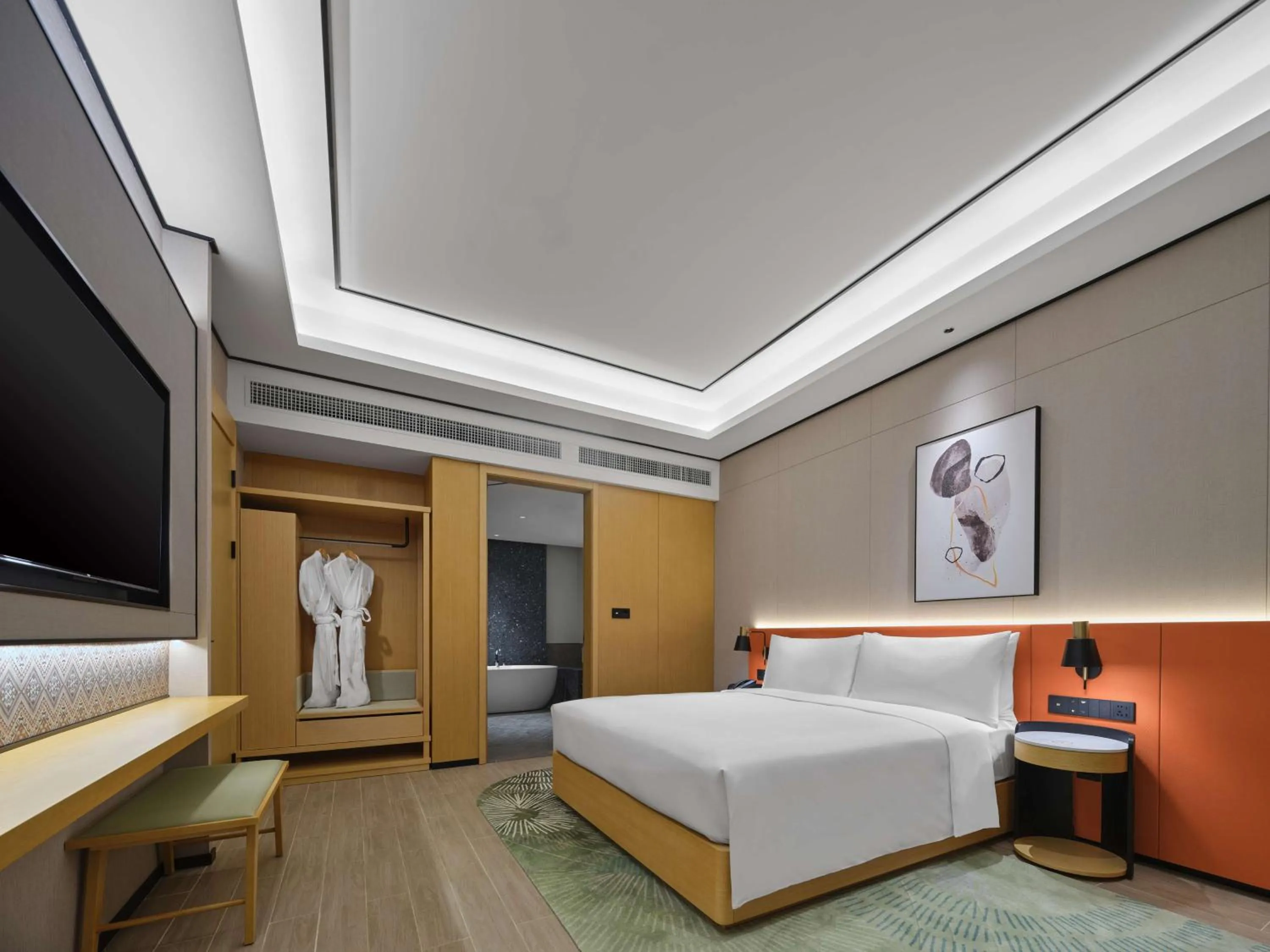 Bed in Hilton Garden Inn Guilin Yangshuo