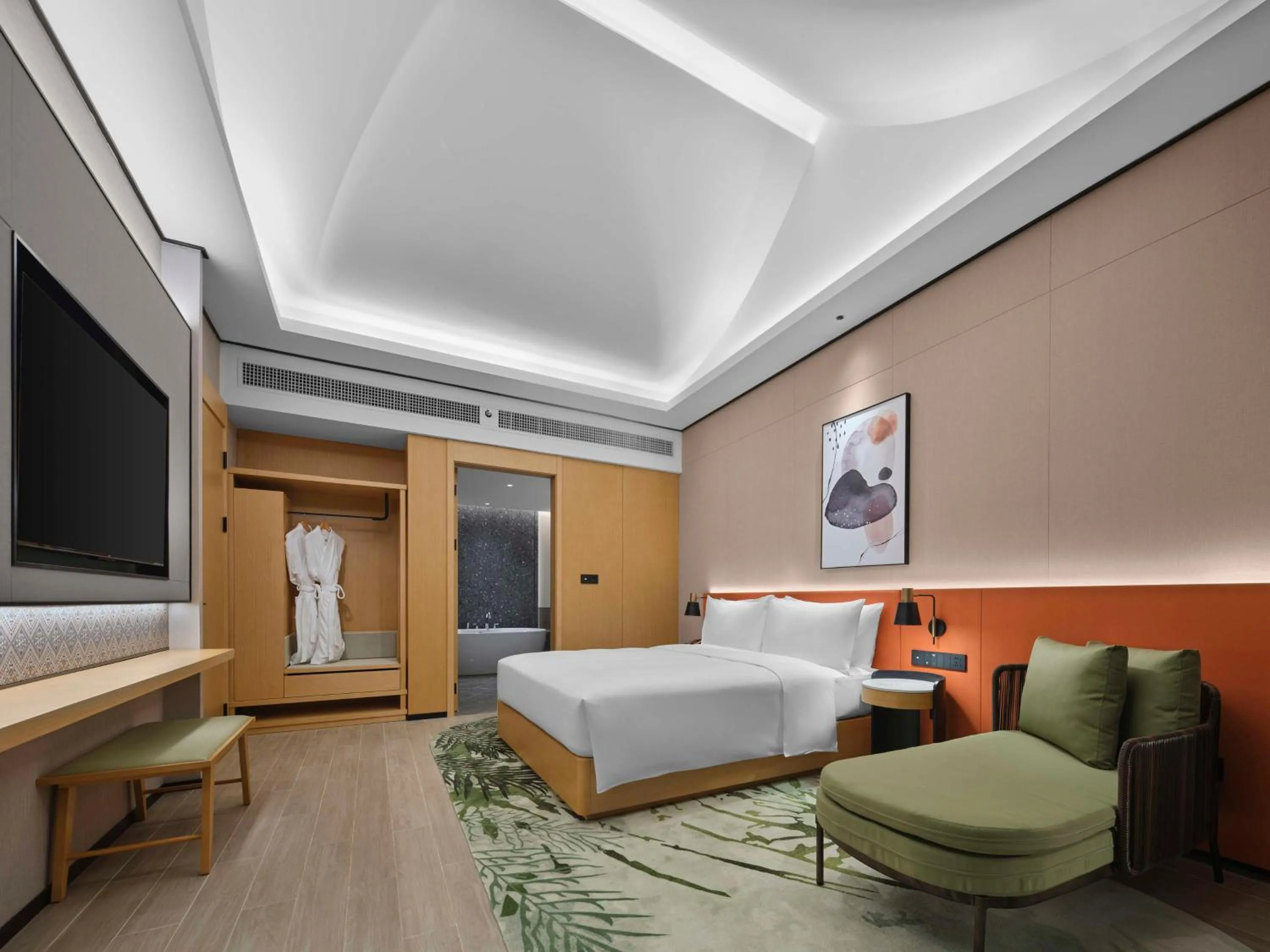 Bed in Hilton Garden Inn Guilin Yangshuo