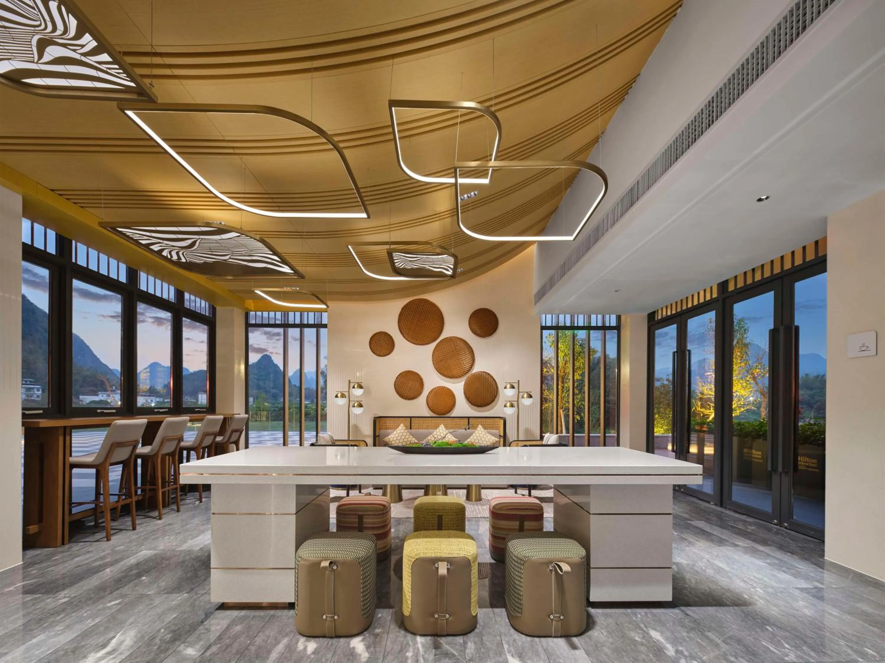 Communal lounge/ TV room in Hilton Garden Inn Guilin Yangshuo