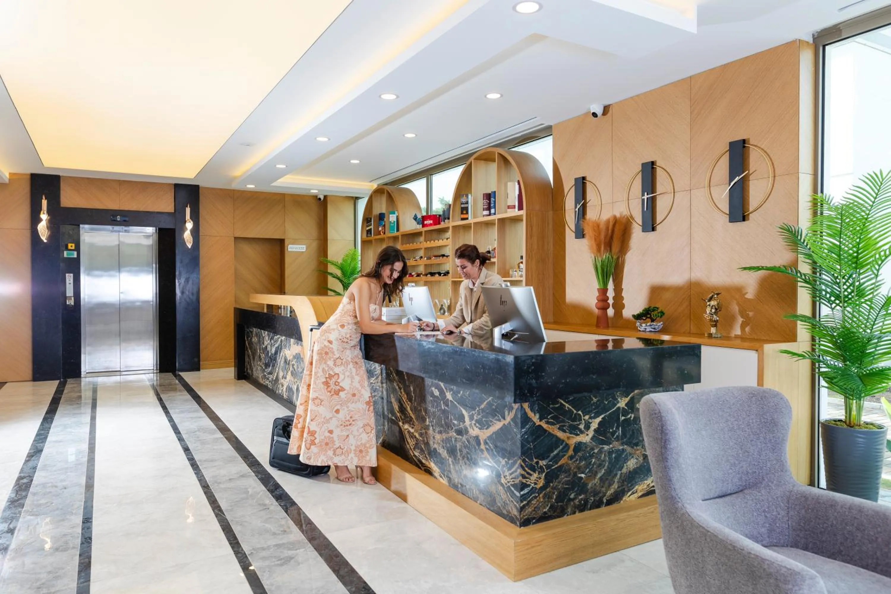 Lobby or reception in Güllük Uno Elegance Otel