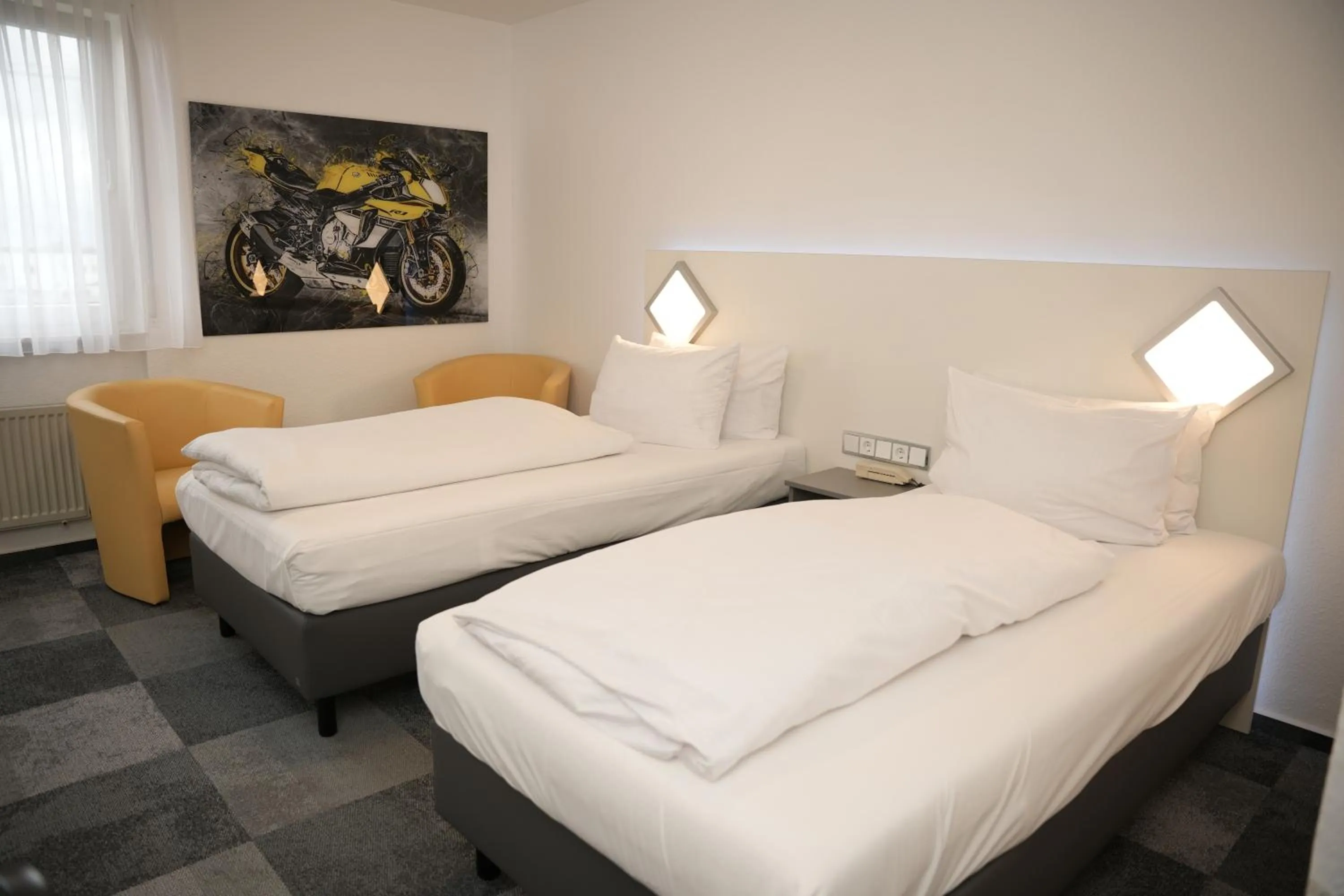 Bed in Weber Hotel Mannheim