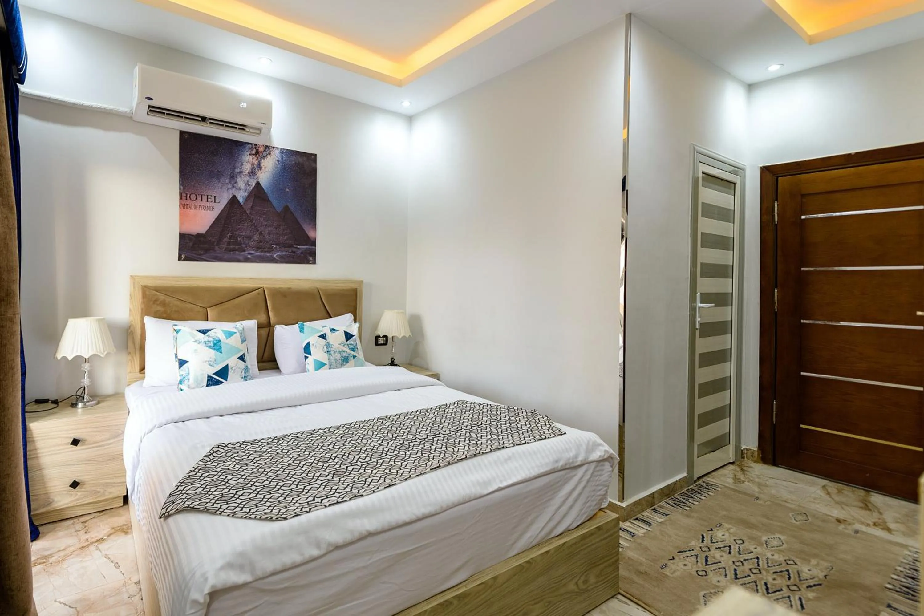 Bed in Capital Of Pyramids Hotel