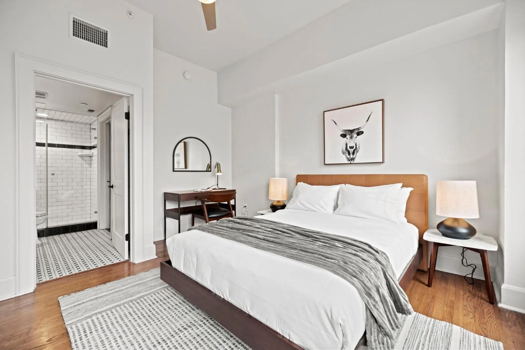 Bed in The Maverick, powered by Placemakr - River Walk