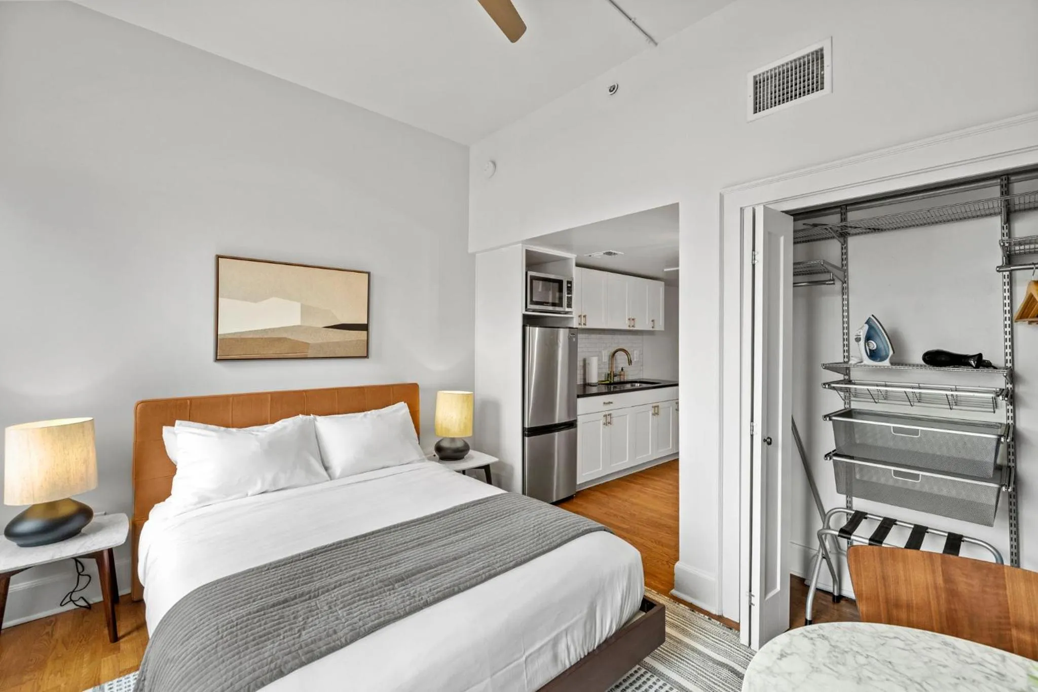 Bed in The Maverick, powered by Placemakr - River Walk