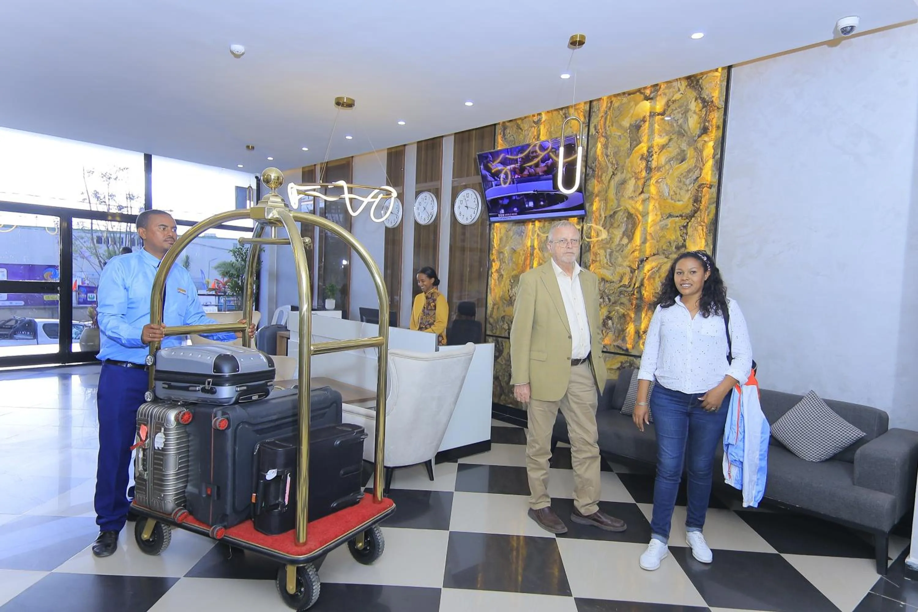 Lobby or reception in Zemilo Hotel Apartment